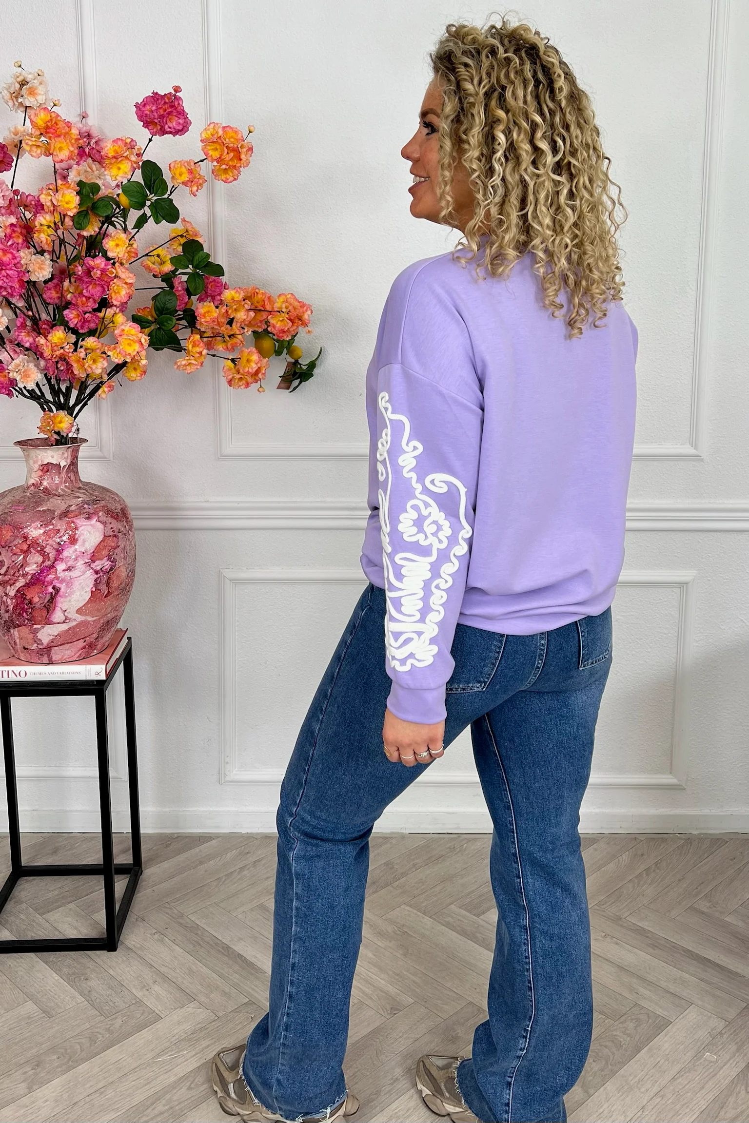 Perfect Barok Sleeve Sweater - Lila - Image 7