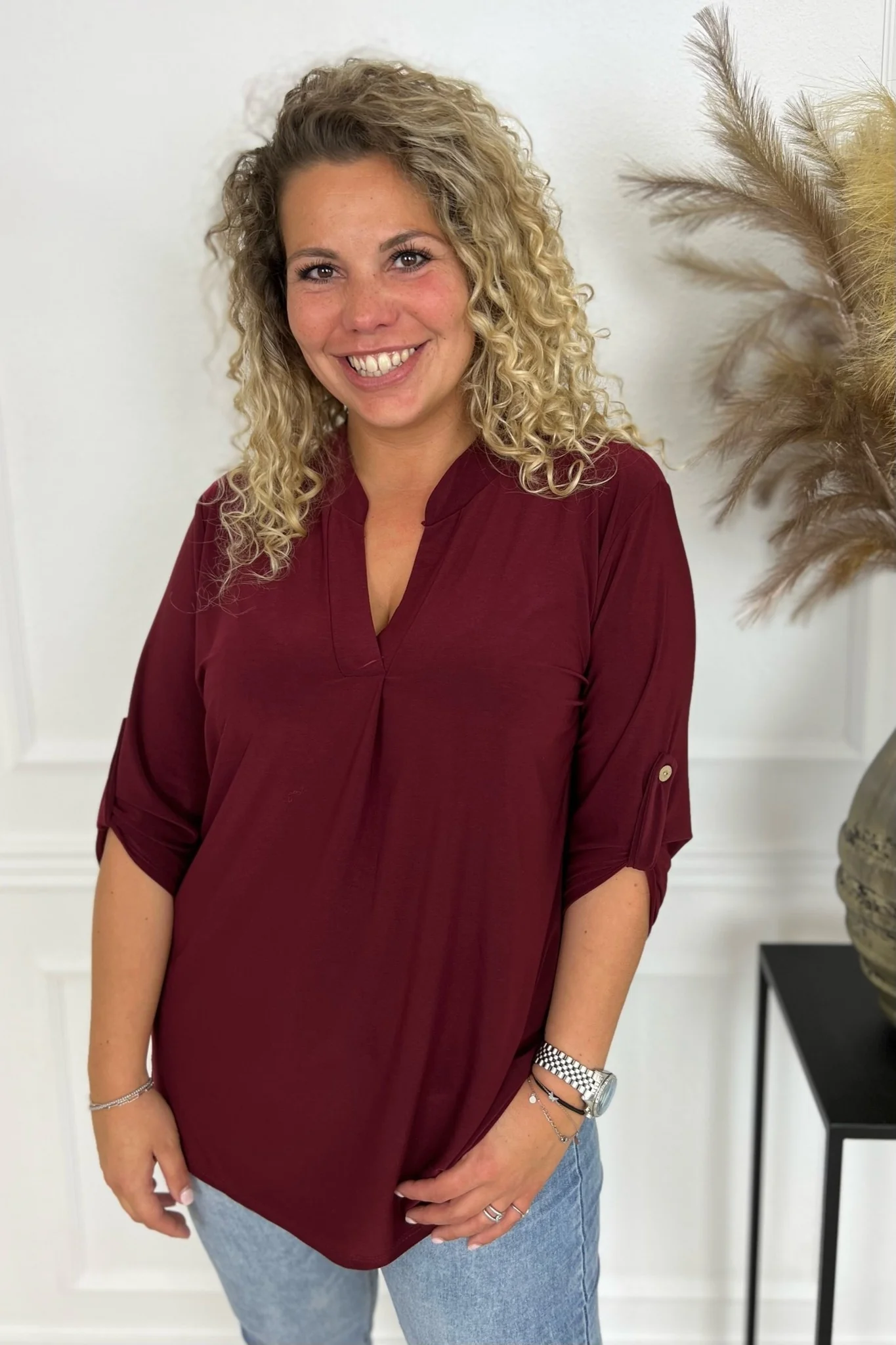 Perfect Basic Blouse - Bordeaux