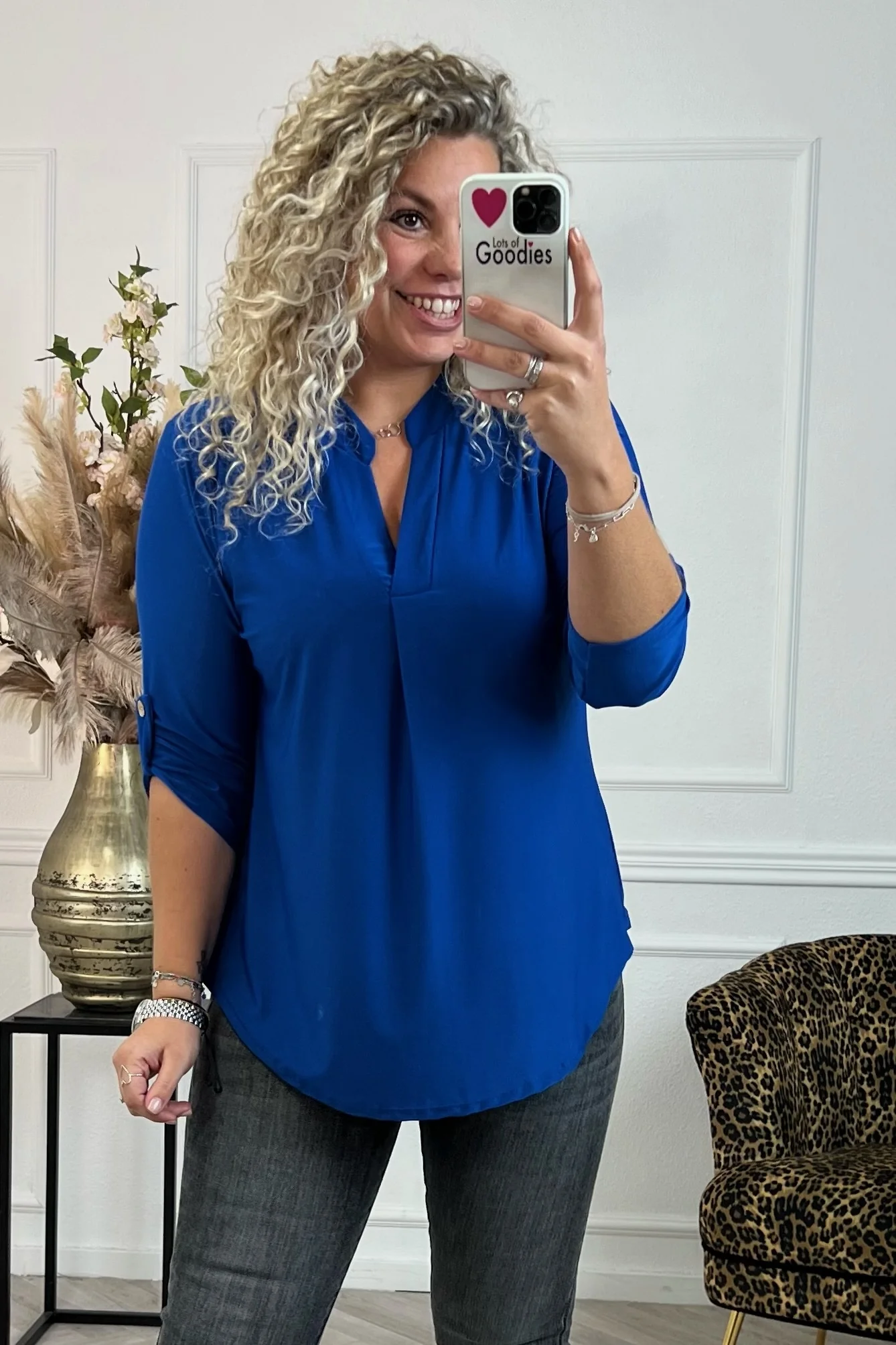 Perfect Basic Blouse - Kobalt