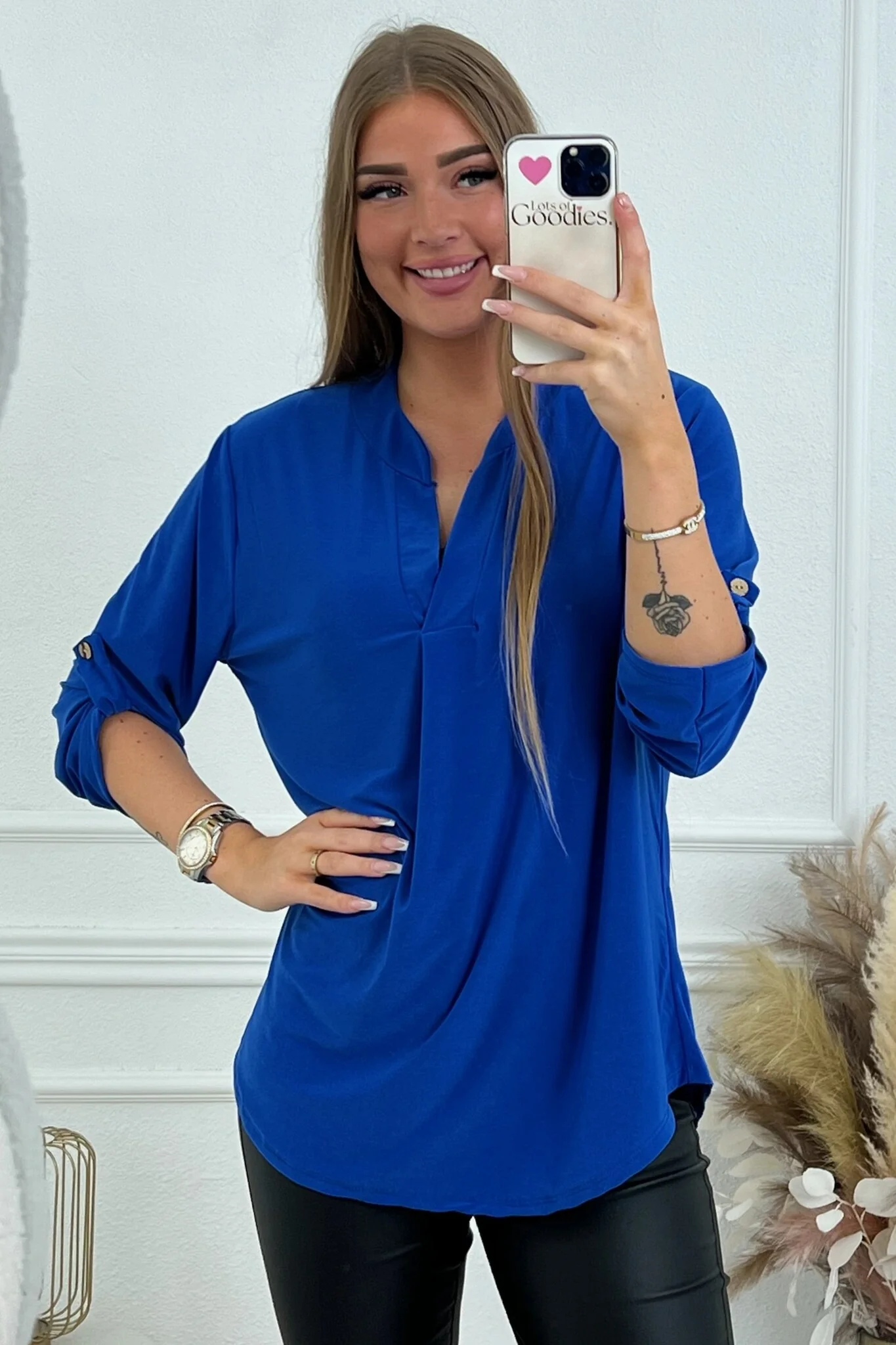 Perfect Basic Blouse - Kobalt - Image 2