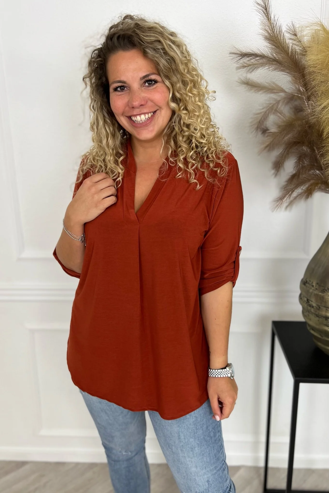 Perfect Basic Blouse - Rusty