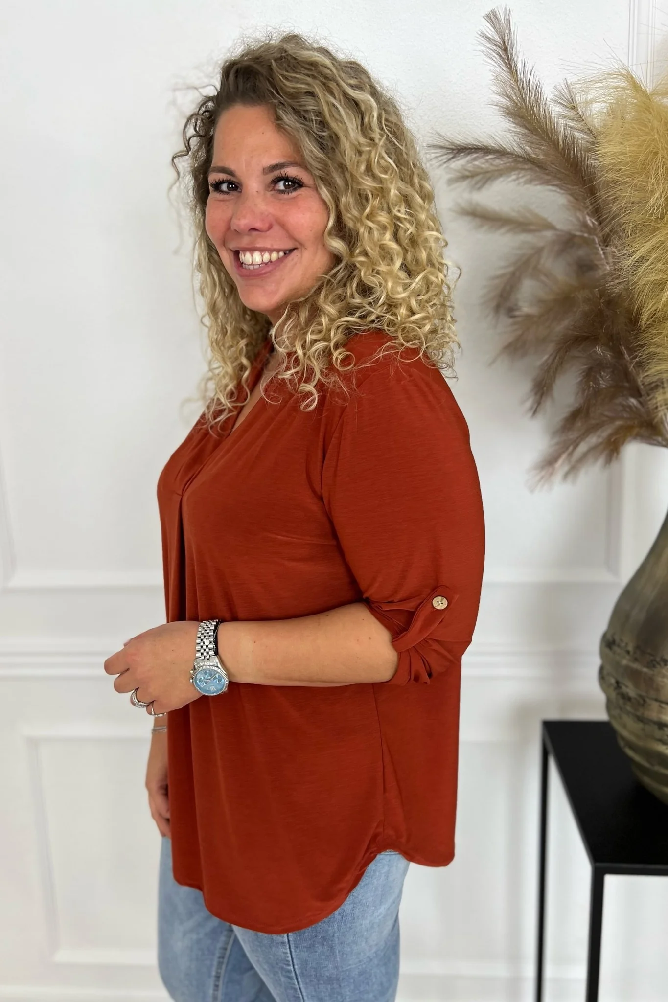 Perfect Basic Blouse - Rusty - Image 2
