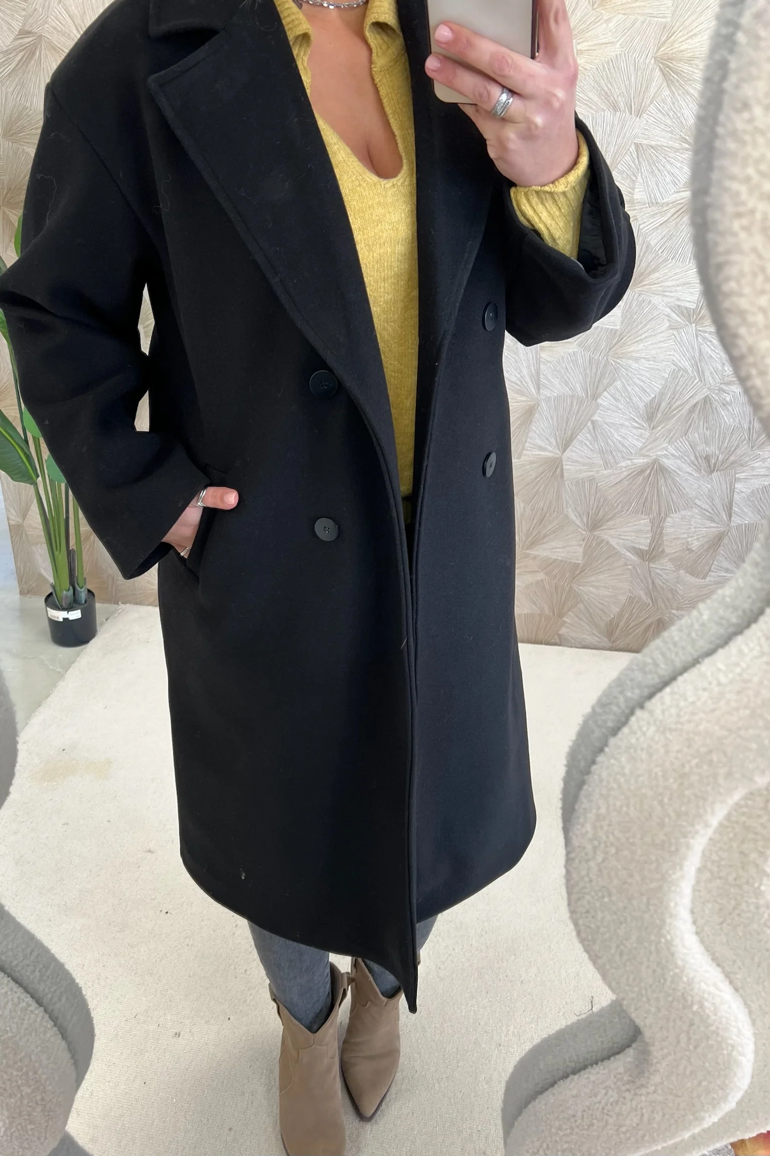 Perfect Basic Coat - Black - Image 2
