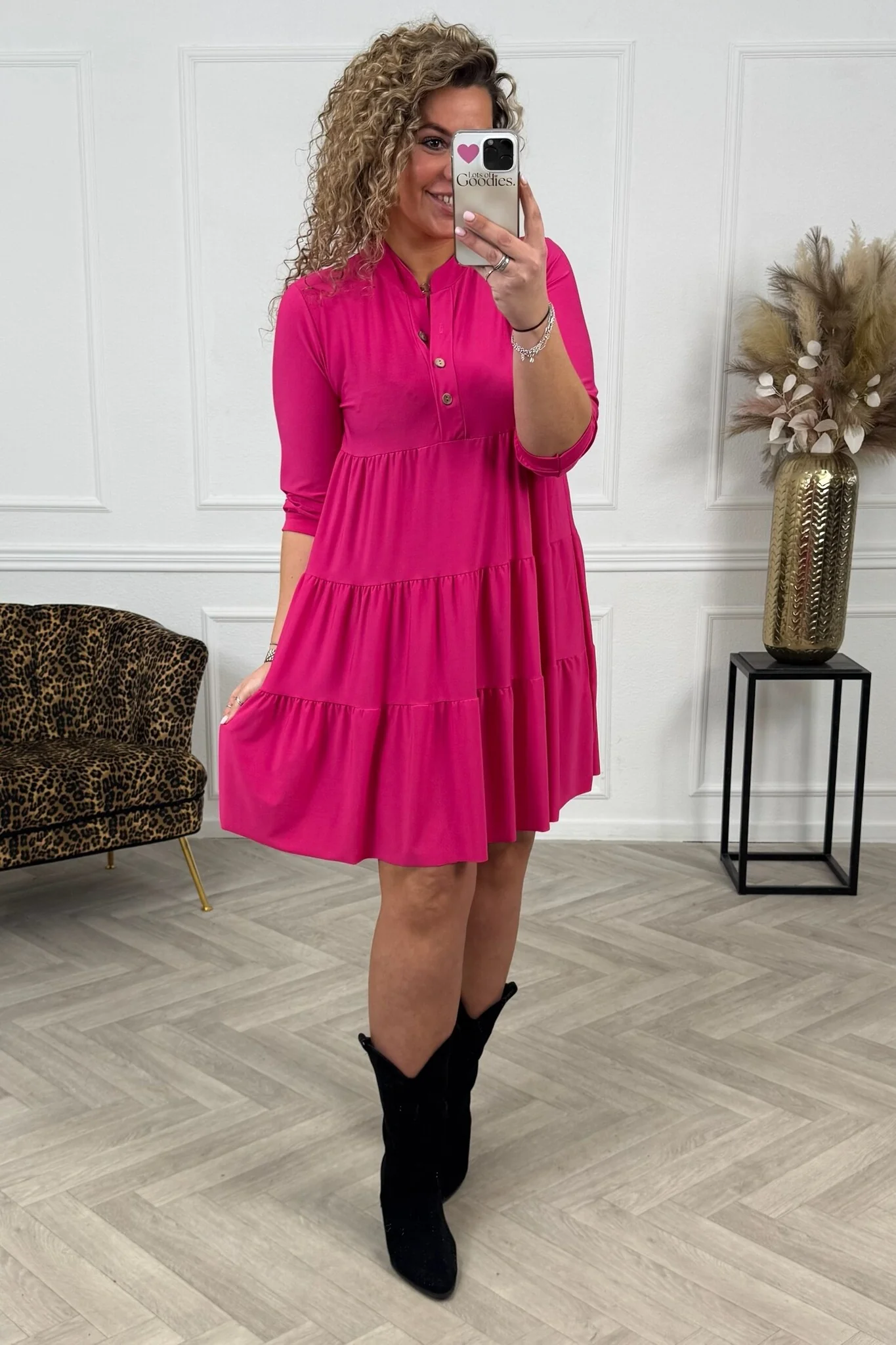 Perfect Basic Dress - Fuchsia