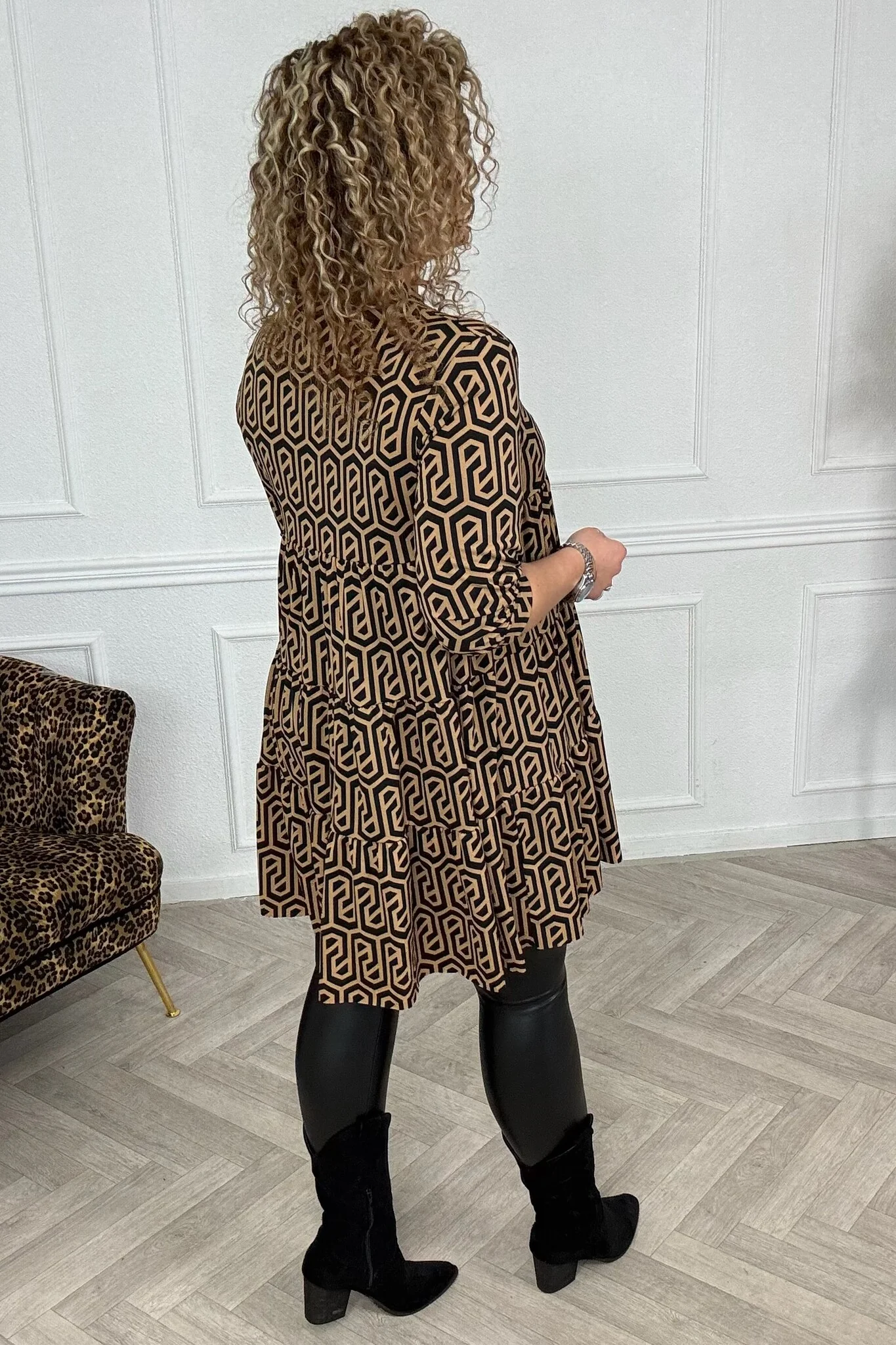 Perfect Basic Maze Dress - Camel - Image 4