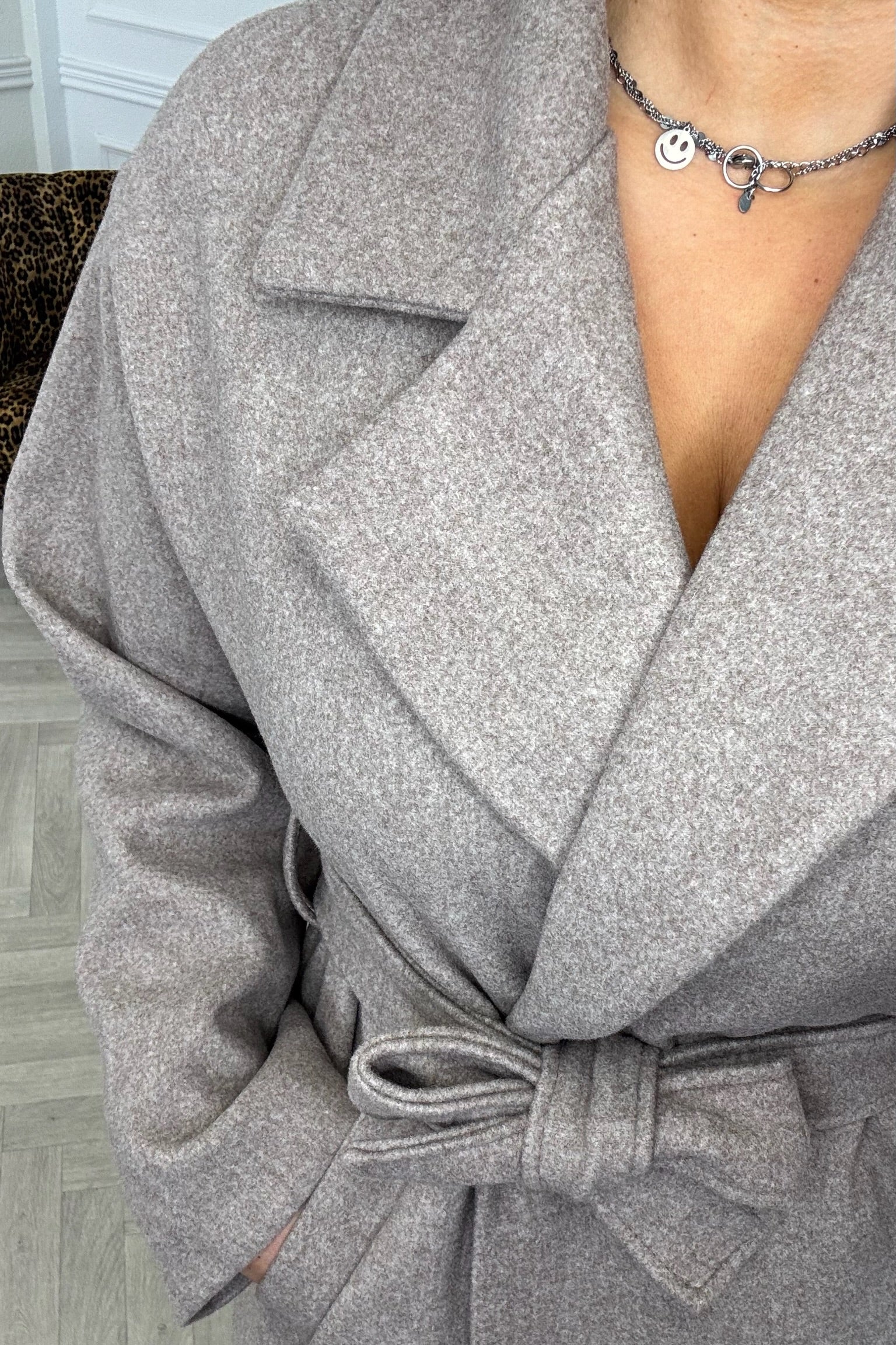 Perfect Belt Coat - Taupe - Image 2