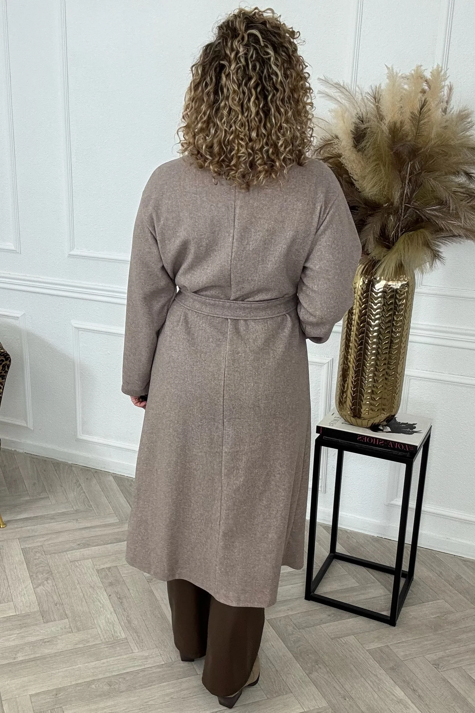 Perfect Belt Coat - Taupe - Image 3