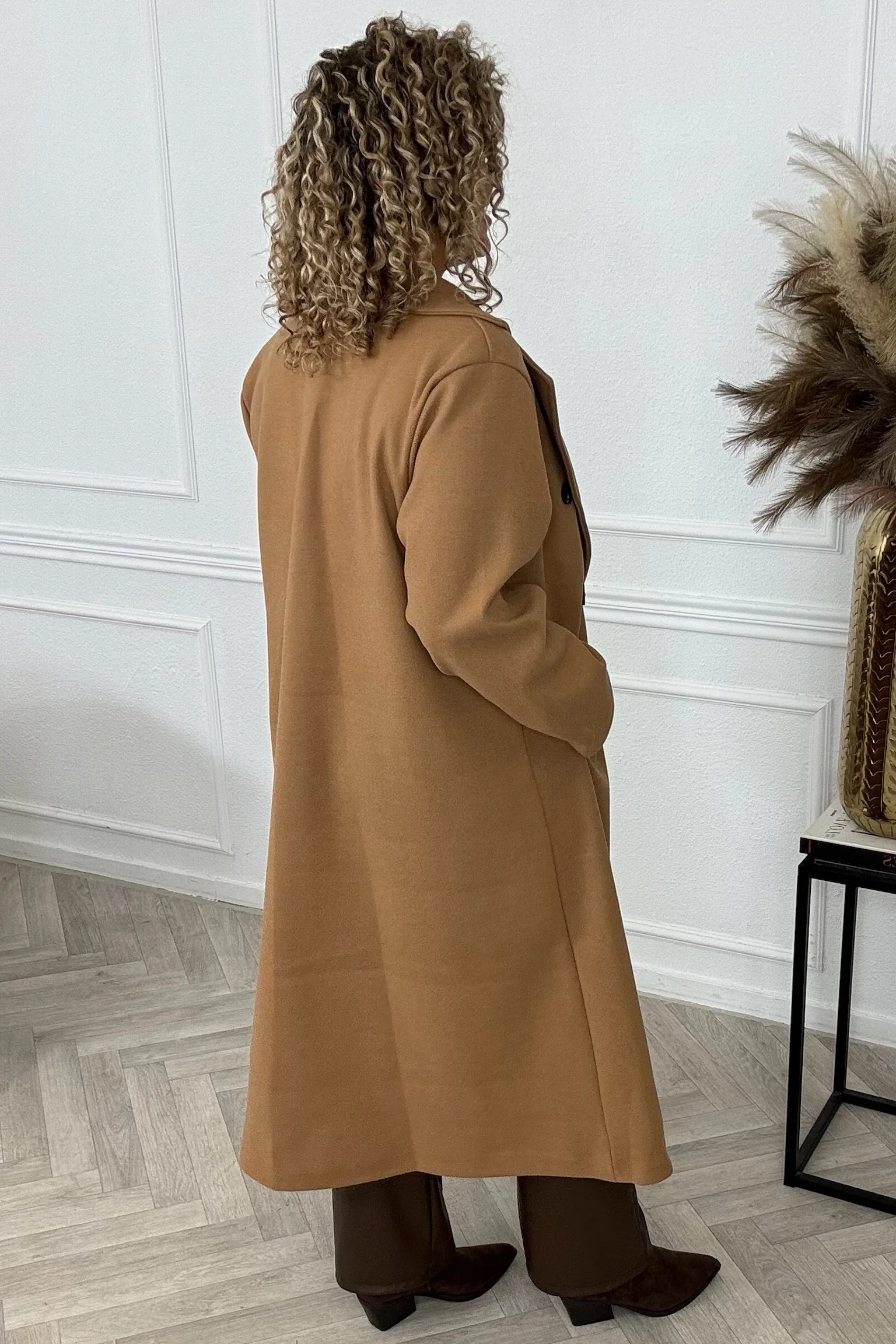 Perfect Button Coat - Camel - Image 3