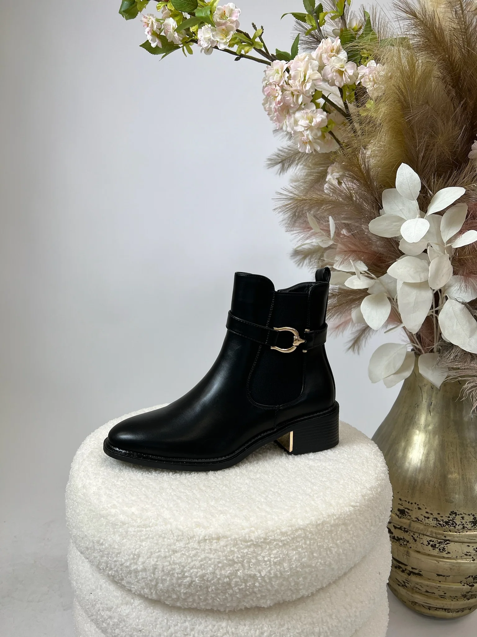 Perfect Chelsea Boots - Black/Gold - Image 3