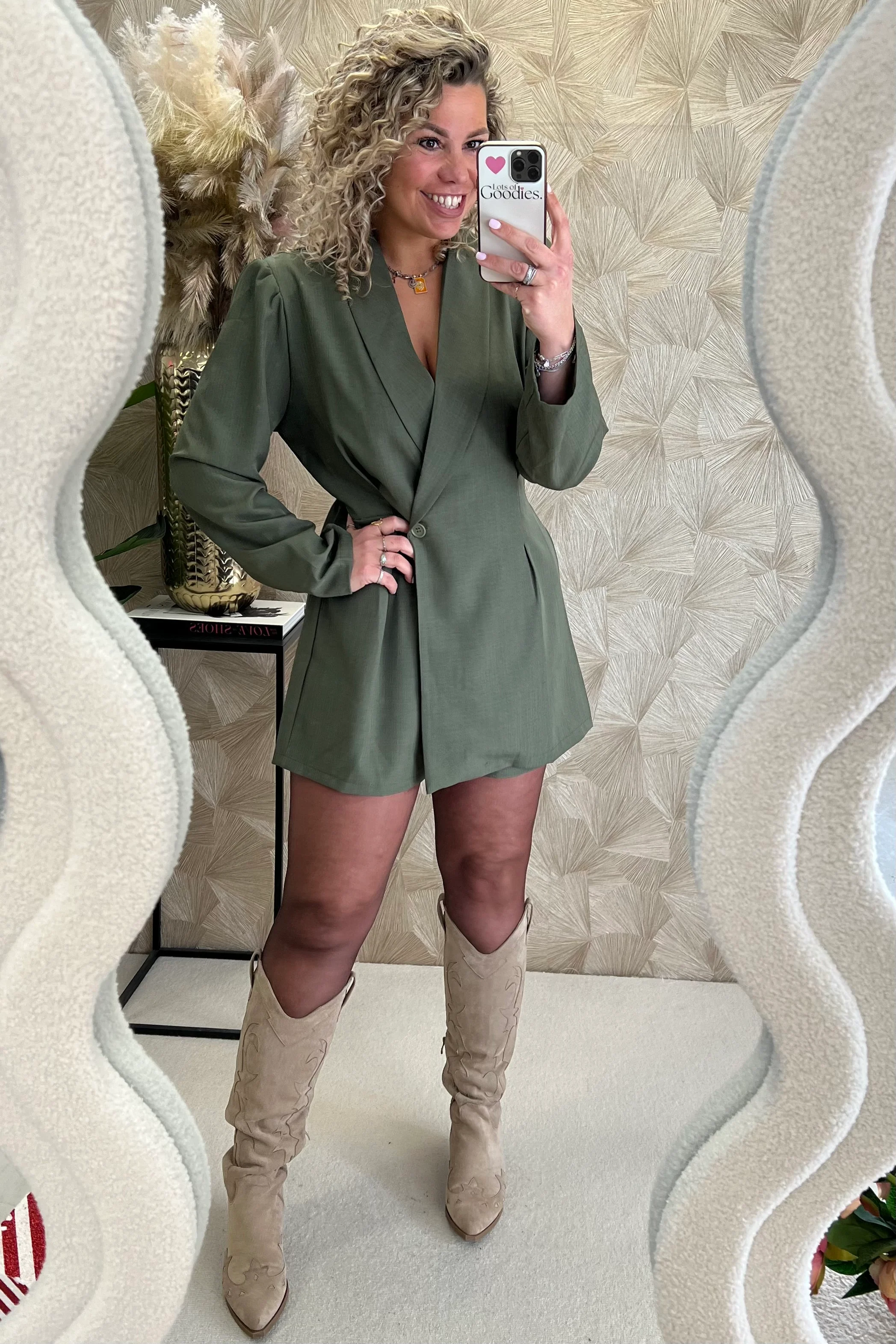 Perfect Chelsea Playsuit - Armygreen - Image 4