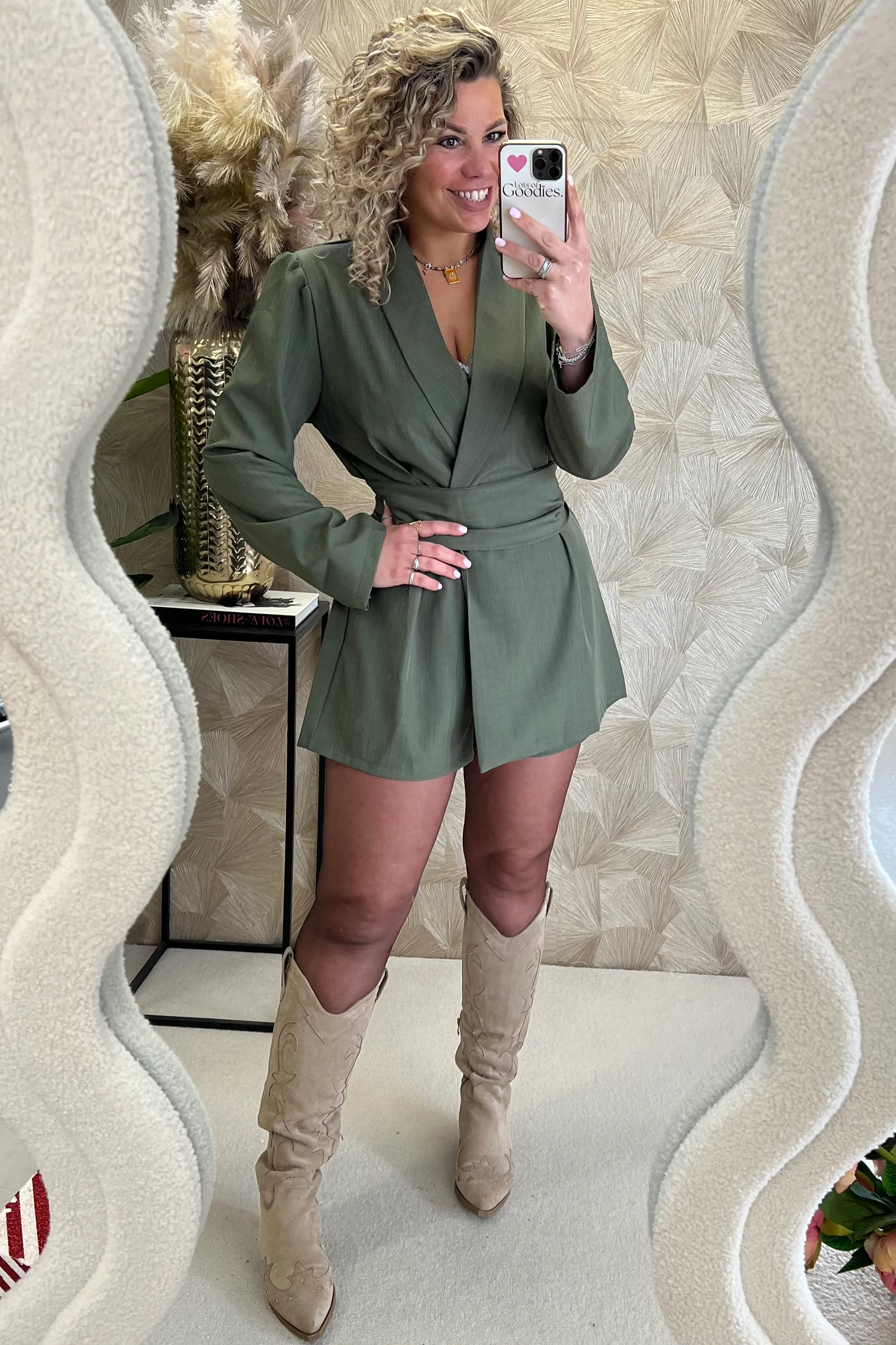 Perfect Chelsea Playsuit - Armygreen - Image 7