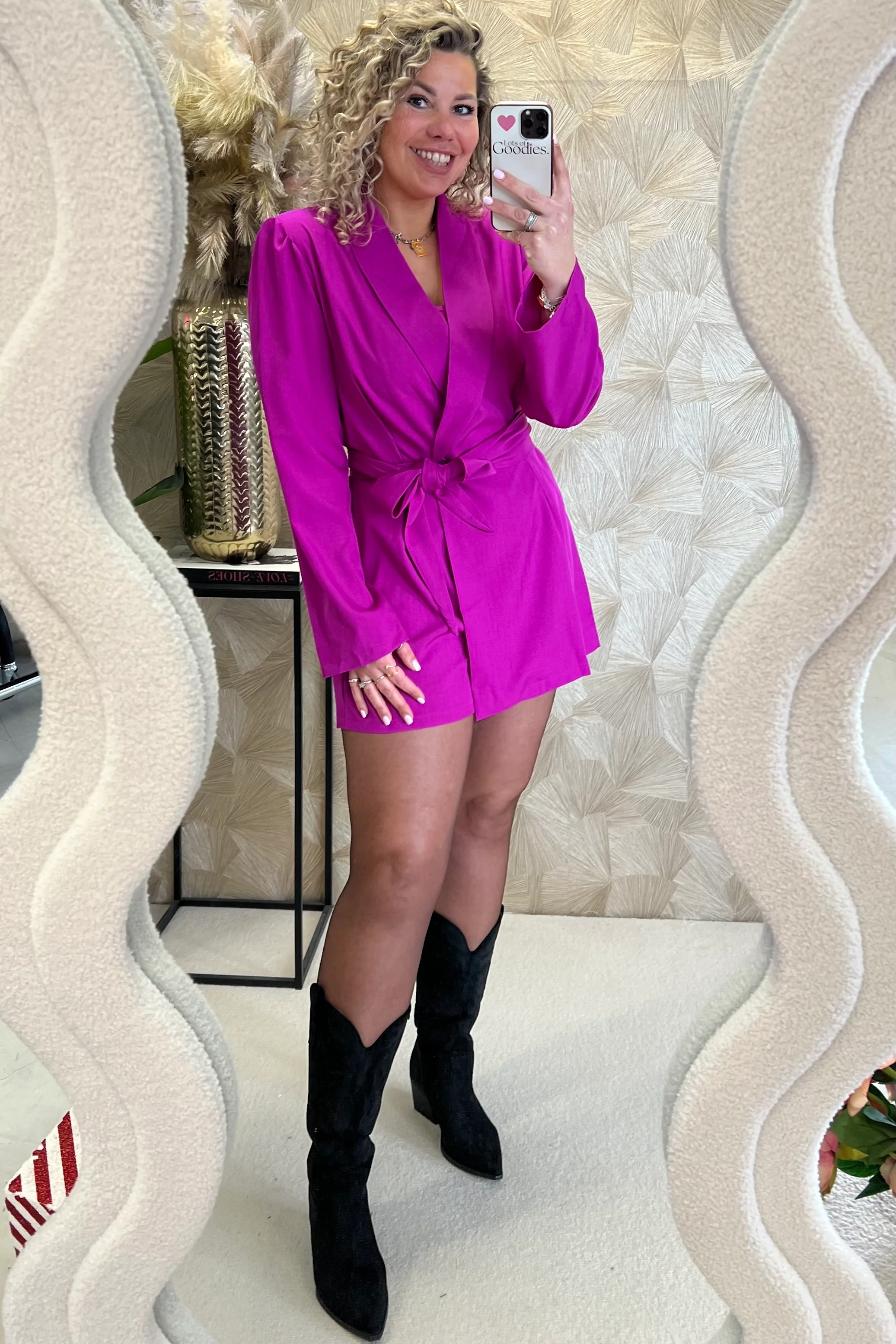 Perfect Chelsea Playsuit - Magenta - Image 4