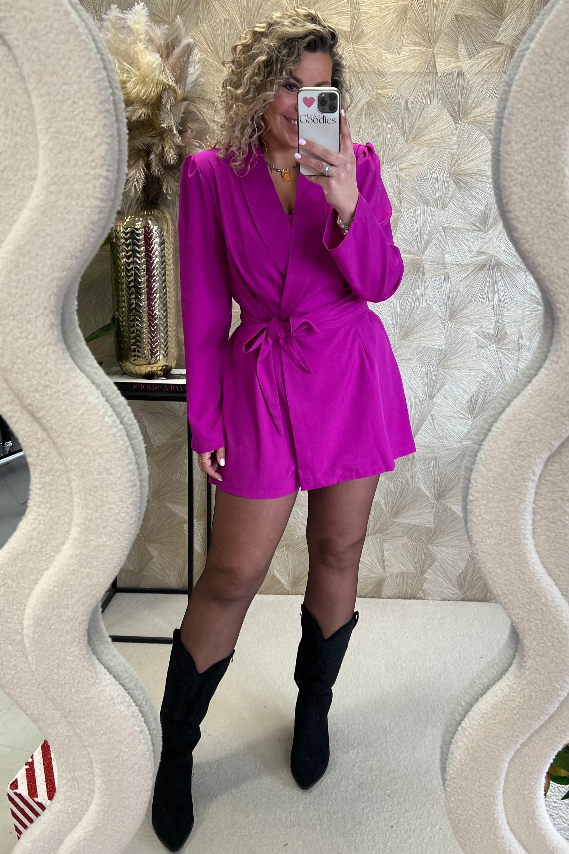Perfect Chelsea Playsuit - Magenta - Image 6
