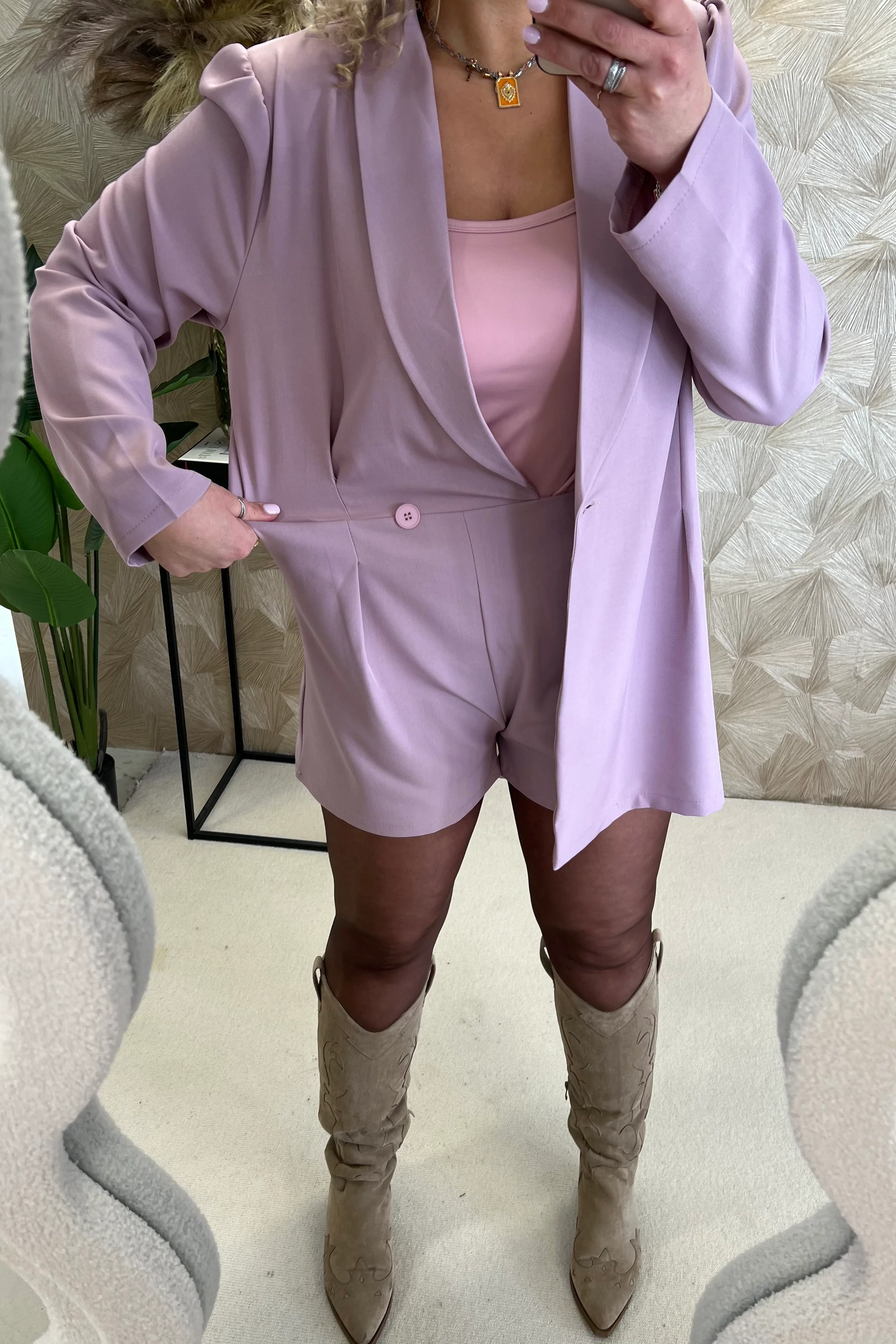 Perfect Chelsea Playsuit - Mauve - Image 10