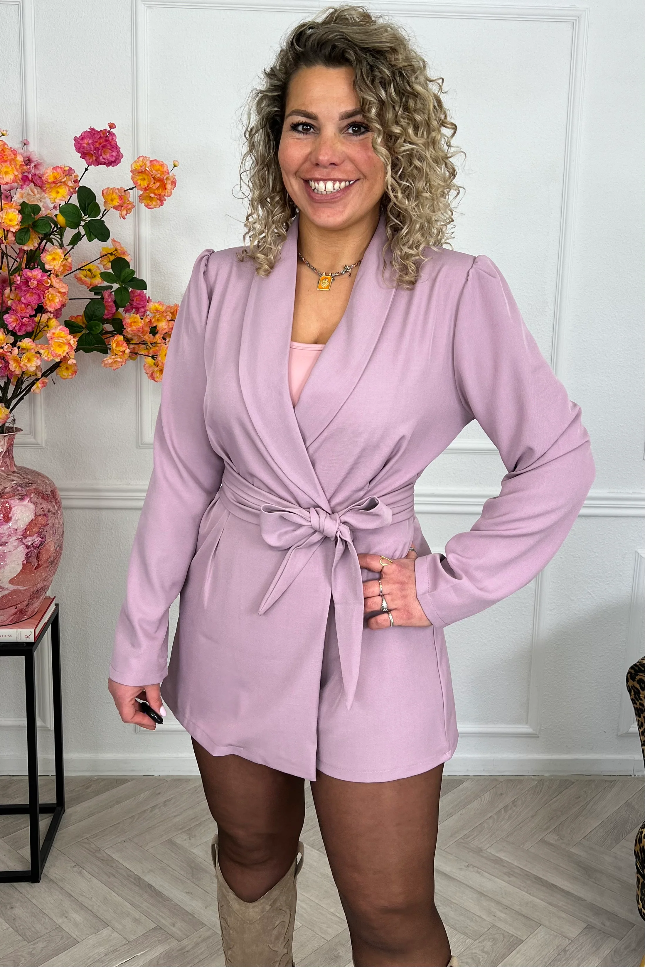 Perfect Chelsea Playsuit - Mauve - Image 2