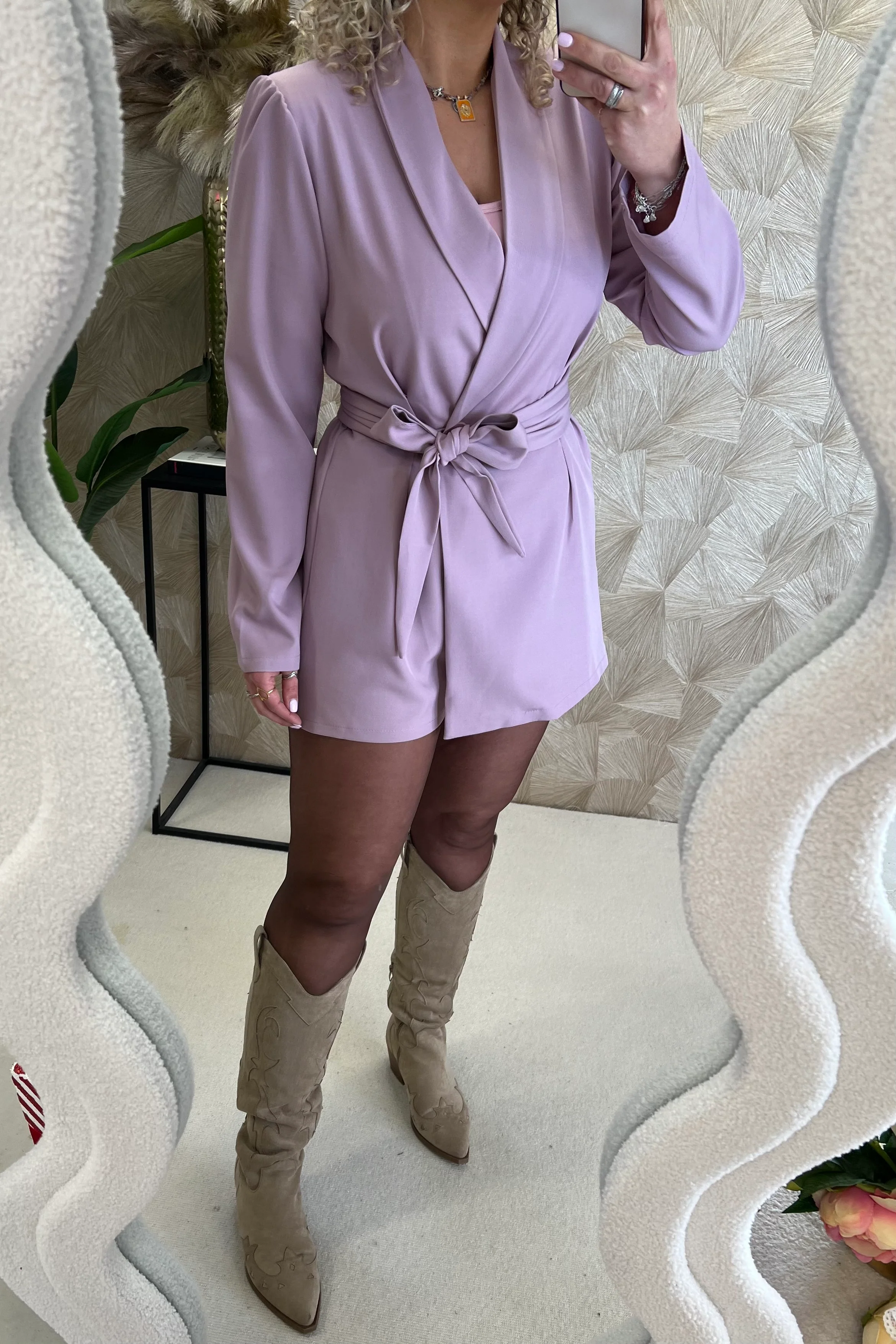 Perfect Chelsea Playsuit - Mauve - Image 4