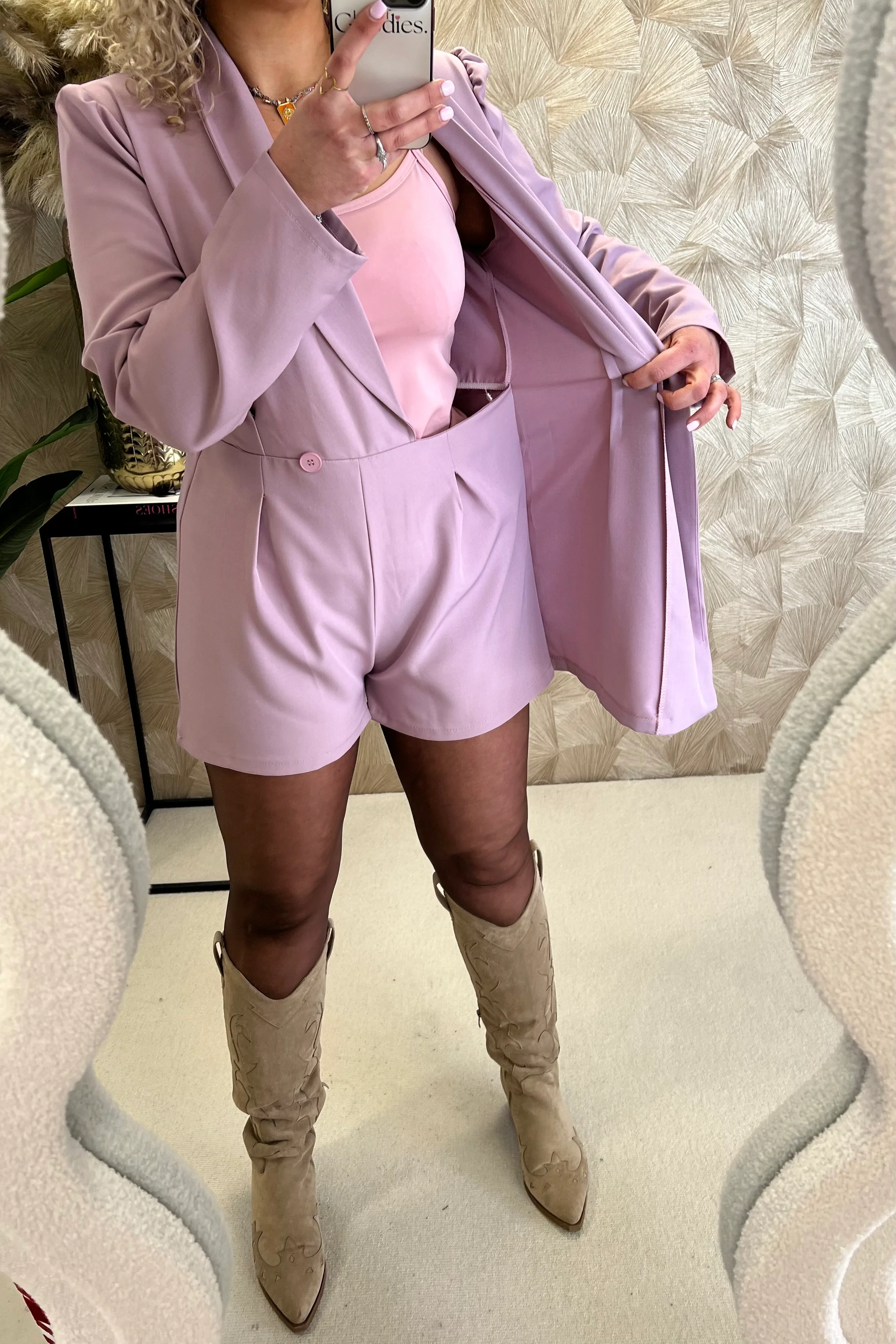 Perfect Chelsea Playsuit - Mauve - Image 6