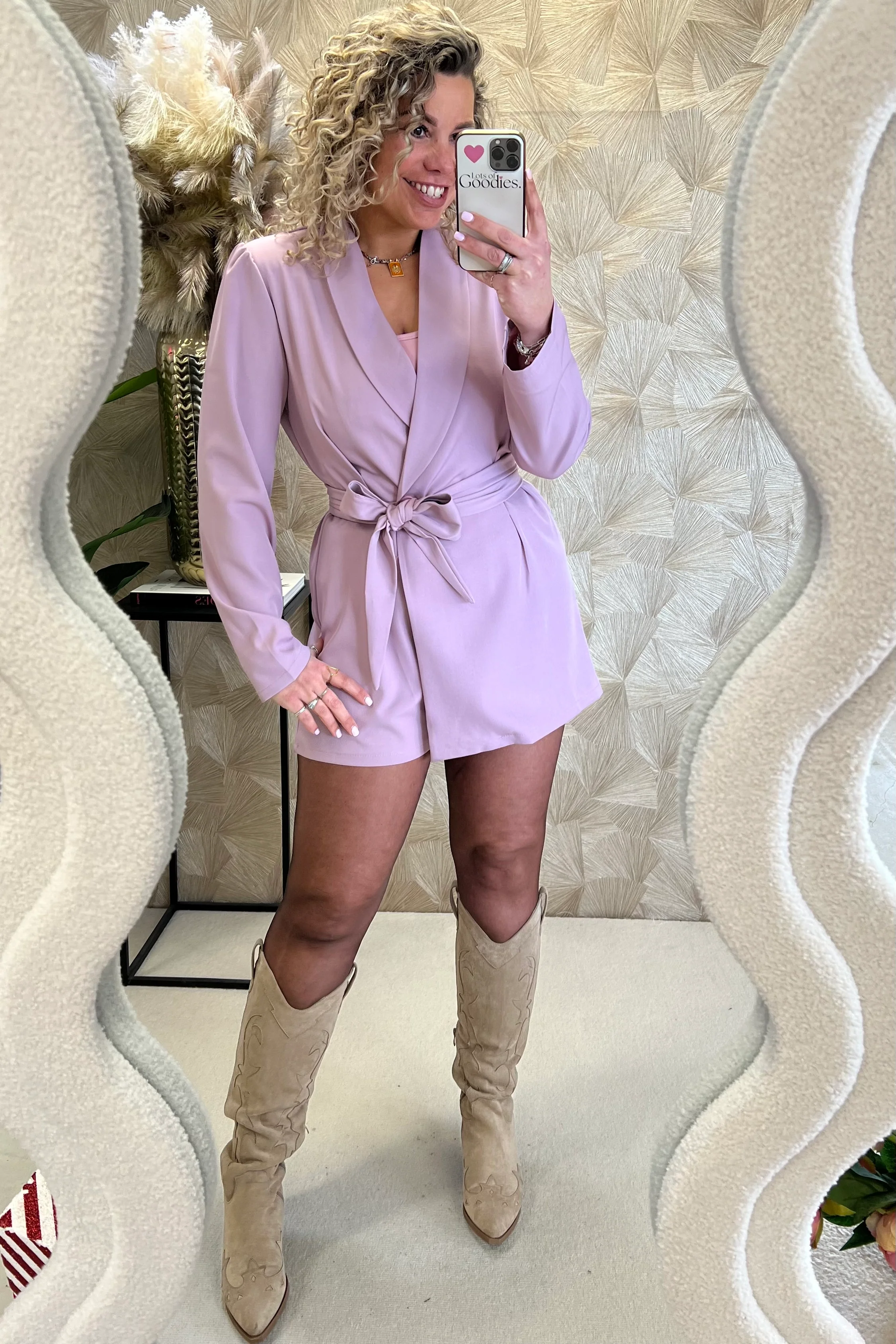 Perfect Chelsea Playsuit - Mauve - Image 7