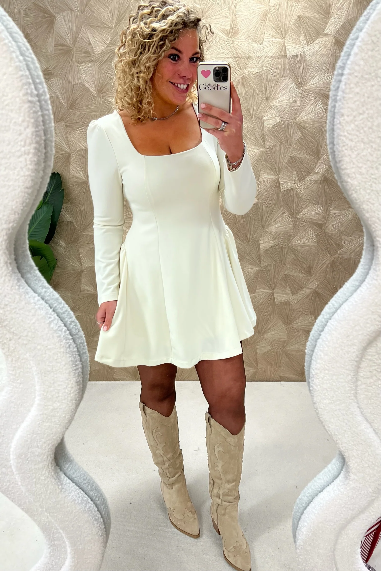 Perfect Classy Dress - Beige