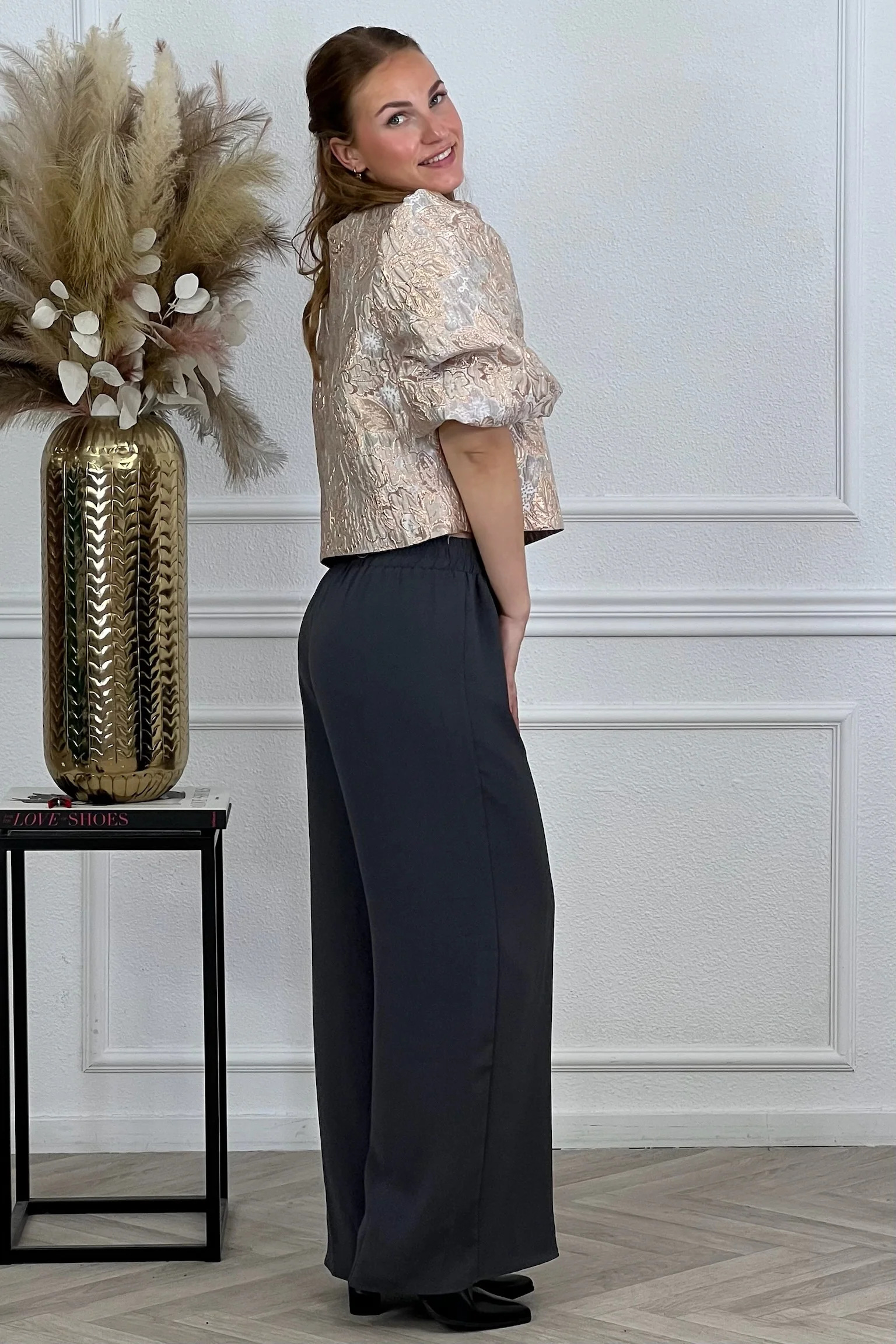 Perfect Flowy Pants - Dark Grey - Image 2