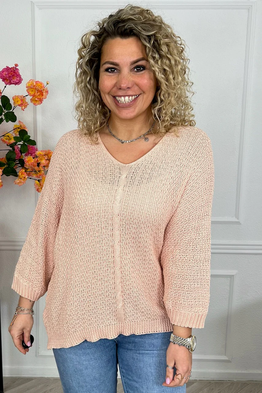 Perfect Knitted Spring Sweater - Beige