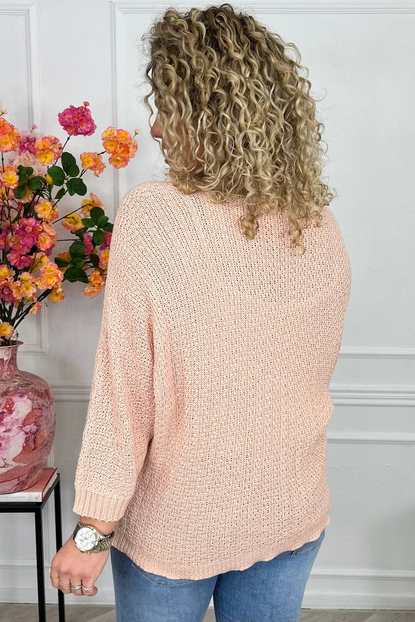 Perfect Knitted Spring Sweater - Beige - Image 3