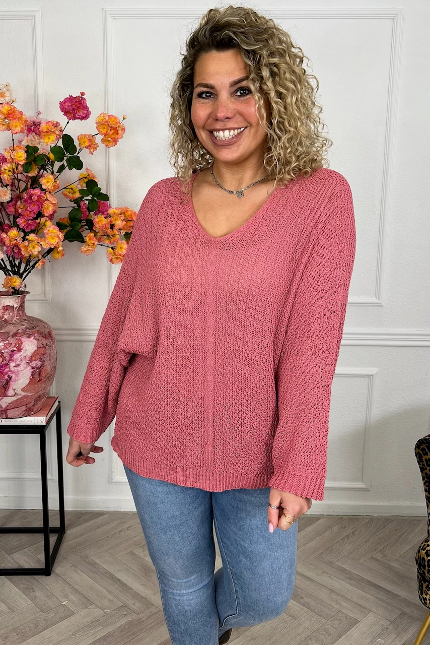 Perfect Knitted Spring Sweater - Terracotta - Image 7