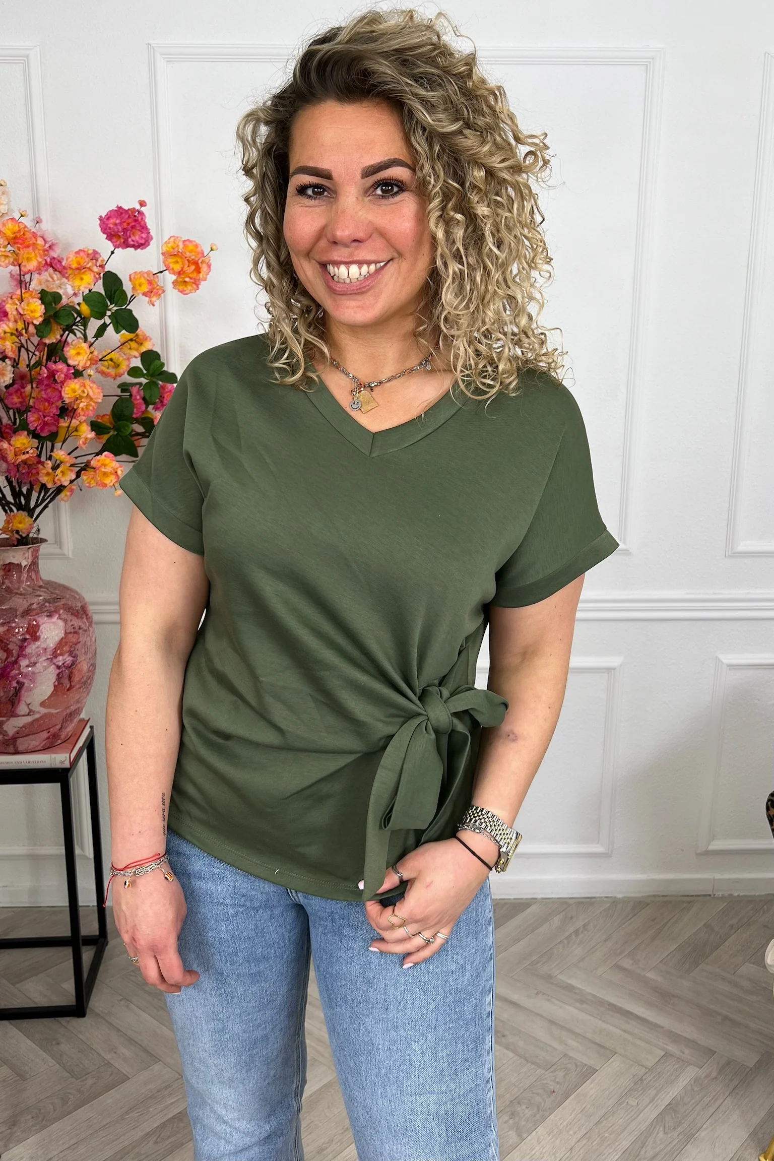 Perfect Knot Top - Armygreen