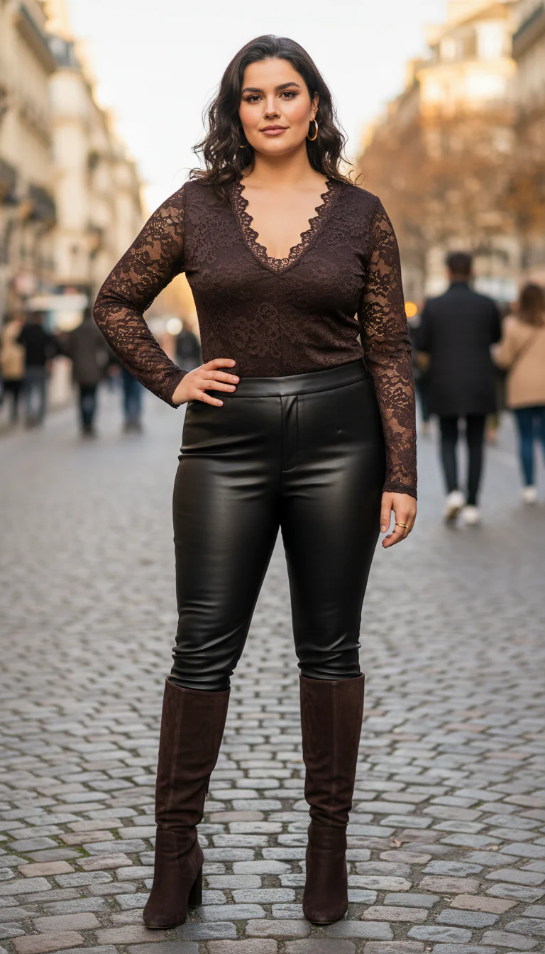 Perfect Lace Body - Brown - Image 2