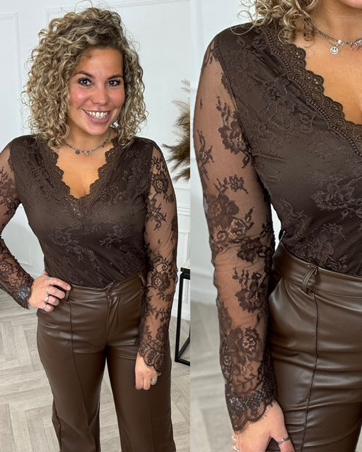 Perfect Lace Body - Brown - Image 3