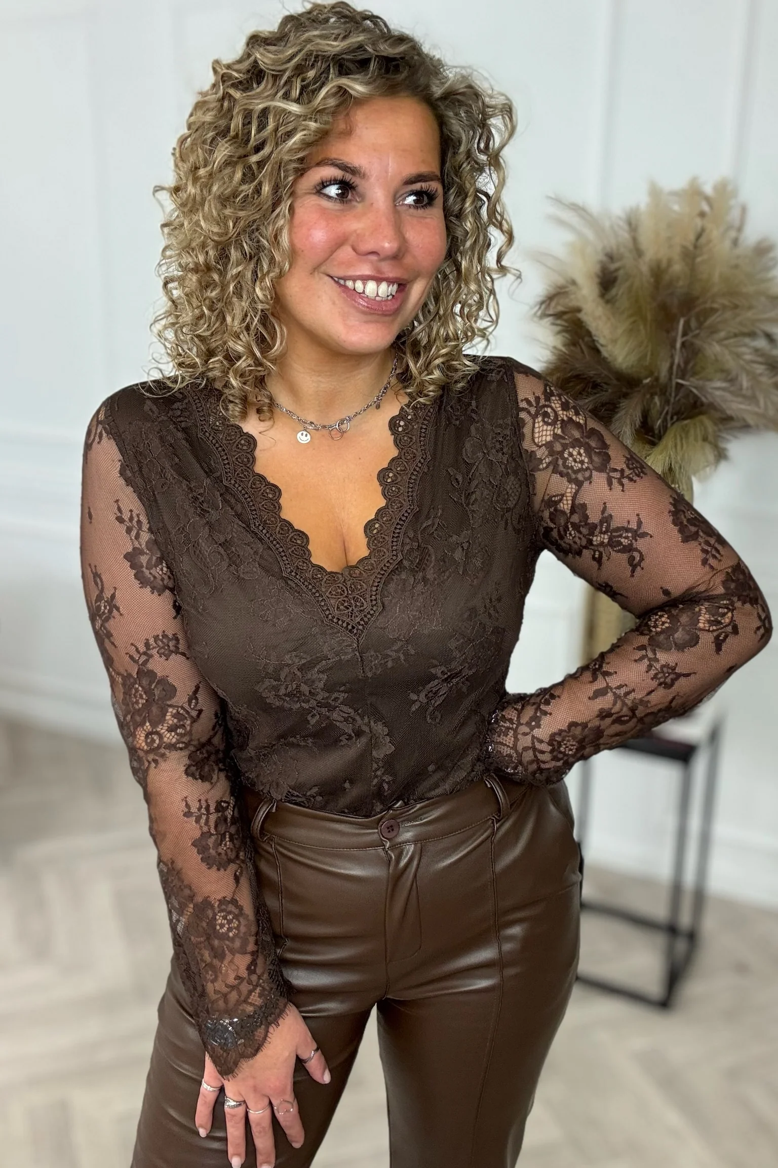 Perfect Lace Body - Brown - Image 6