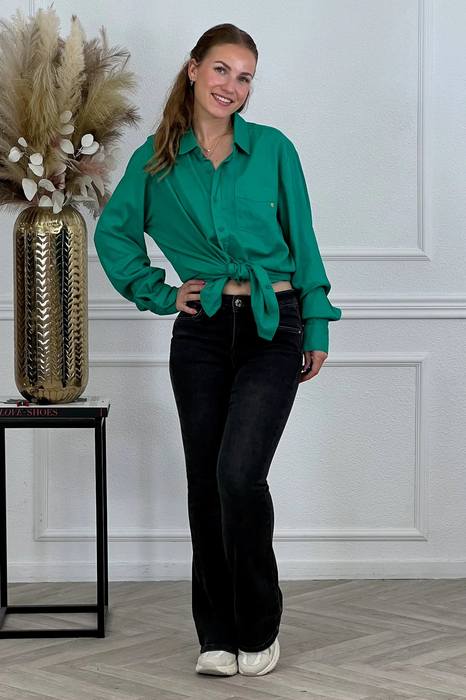 Perfect Lola Blouse - Green - Image 2