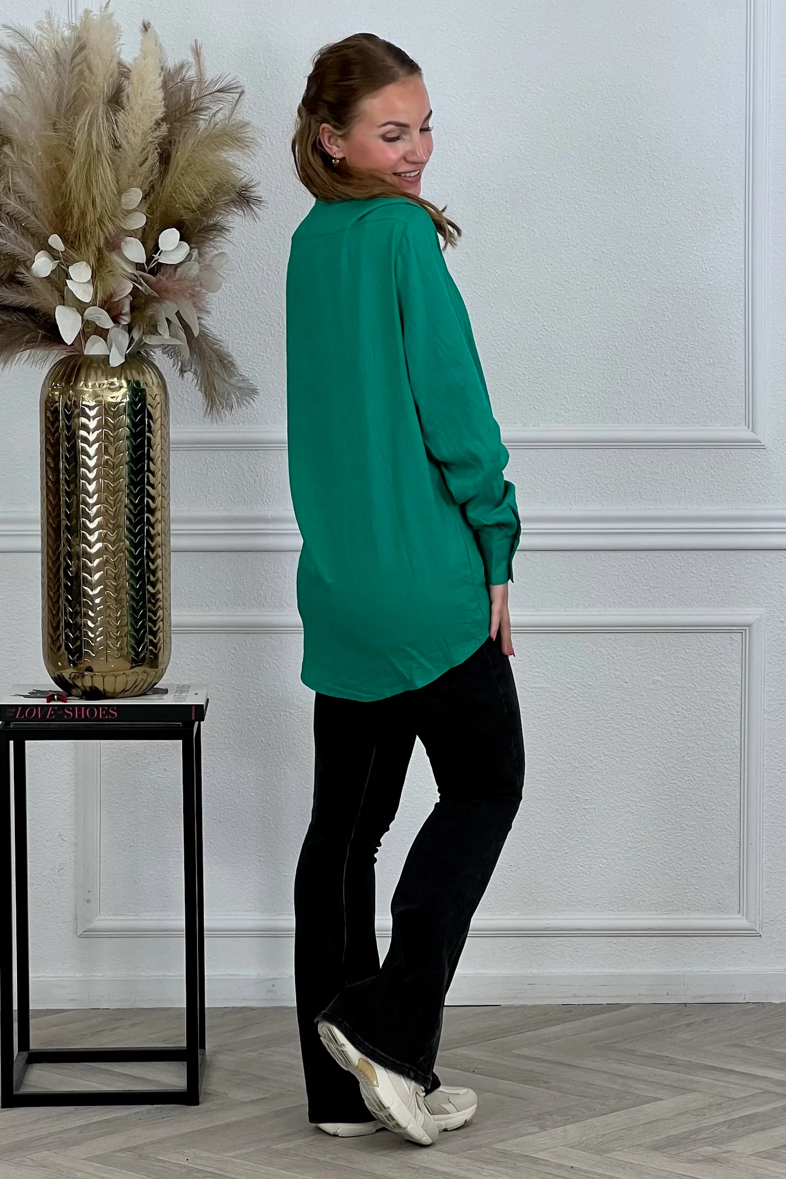 Perfect Lola Blouse - Green - Image 3