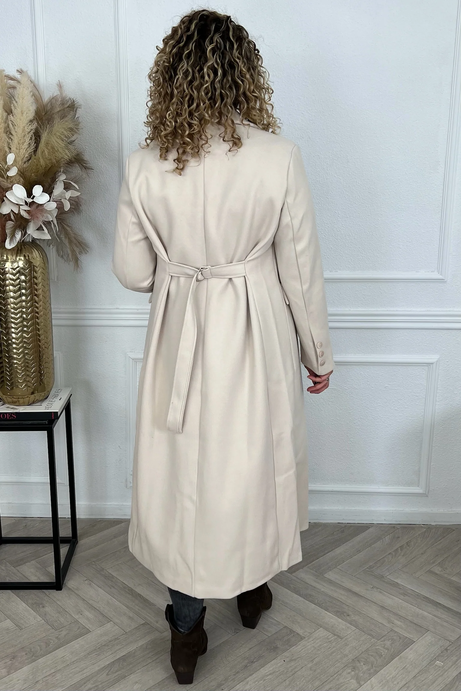 Perfect Long Taille Coat - Beige - Image 2