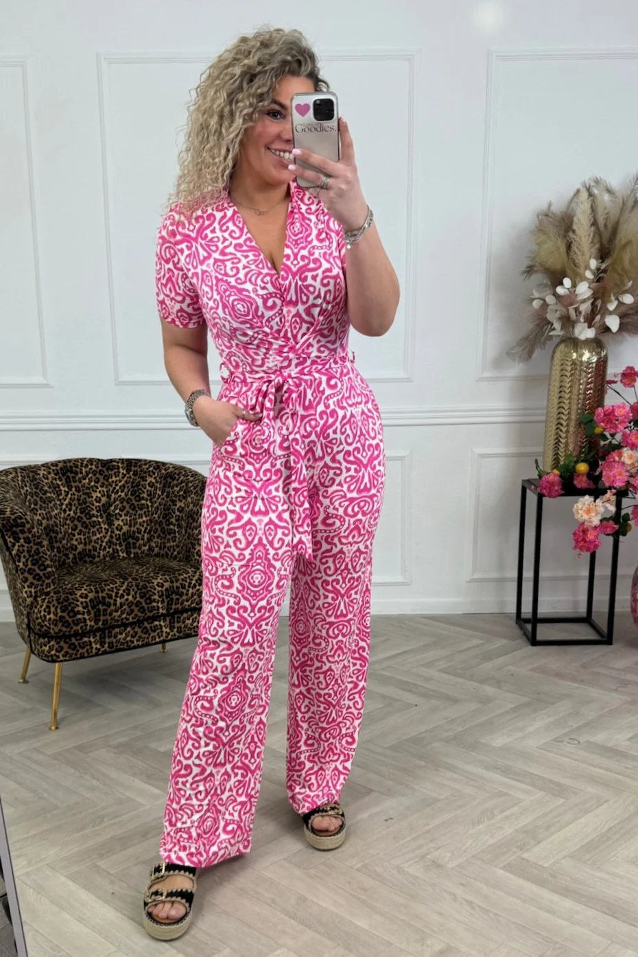 Perfect Paisley Jumpsuit - Fuchsia