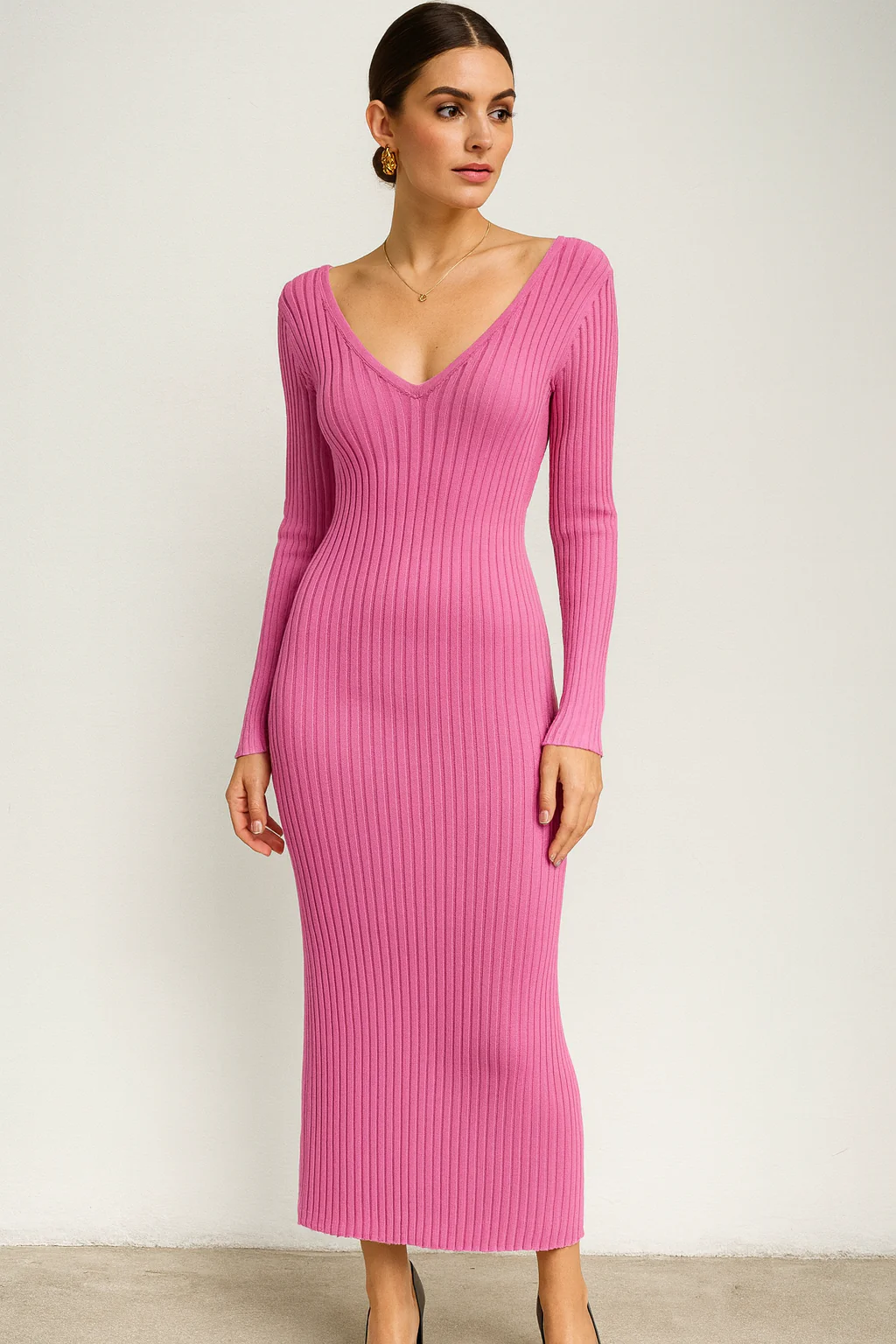 Perfect Pencil Dress - Pink - Image 2