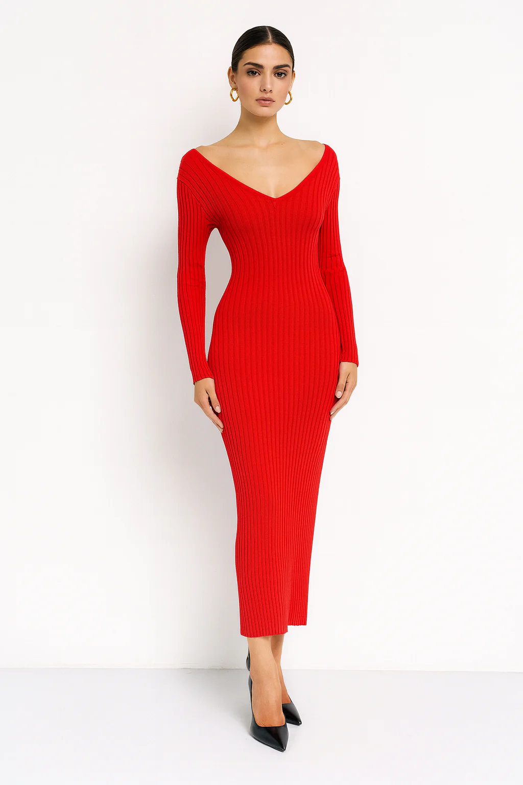 Perfect Pencil Dress - Red - Image 2