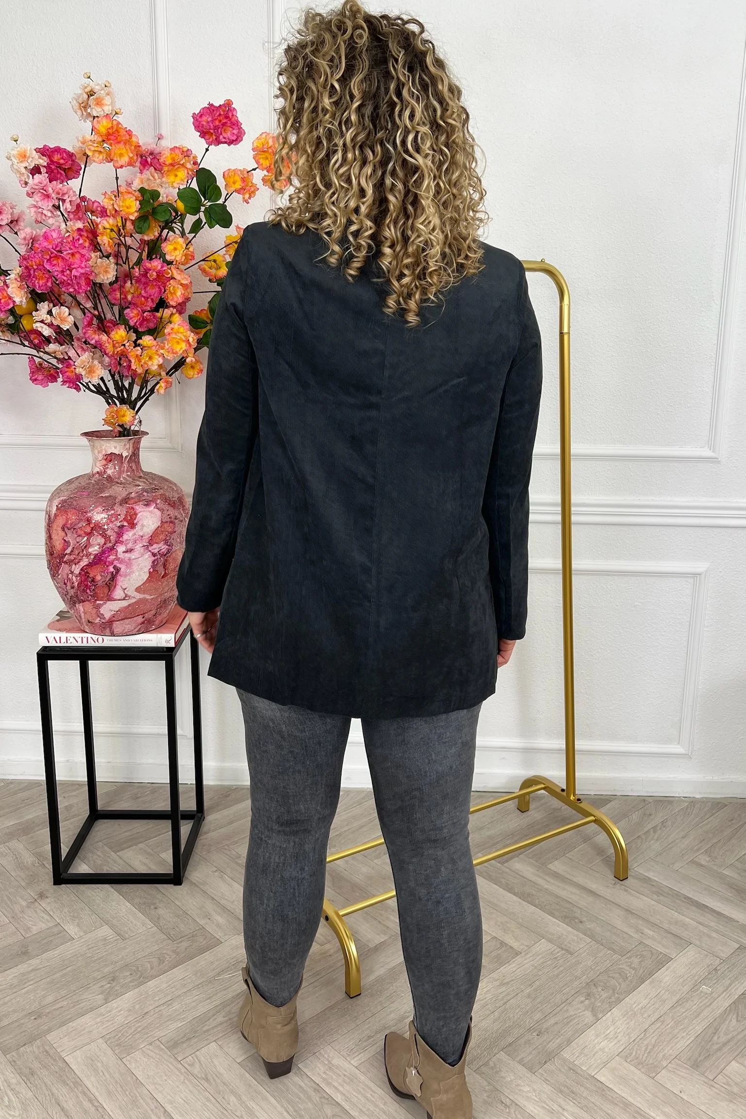 Perfect Rib Blazer - Black - Image 3