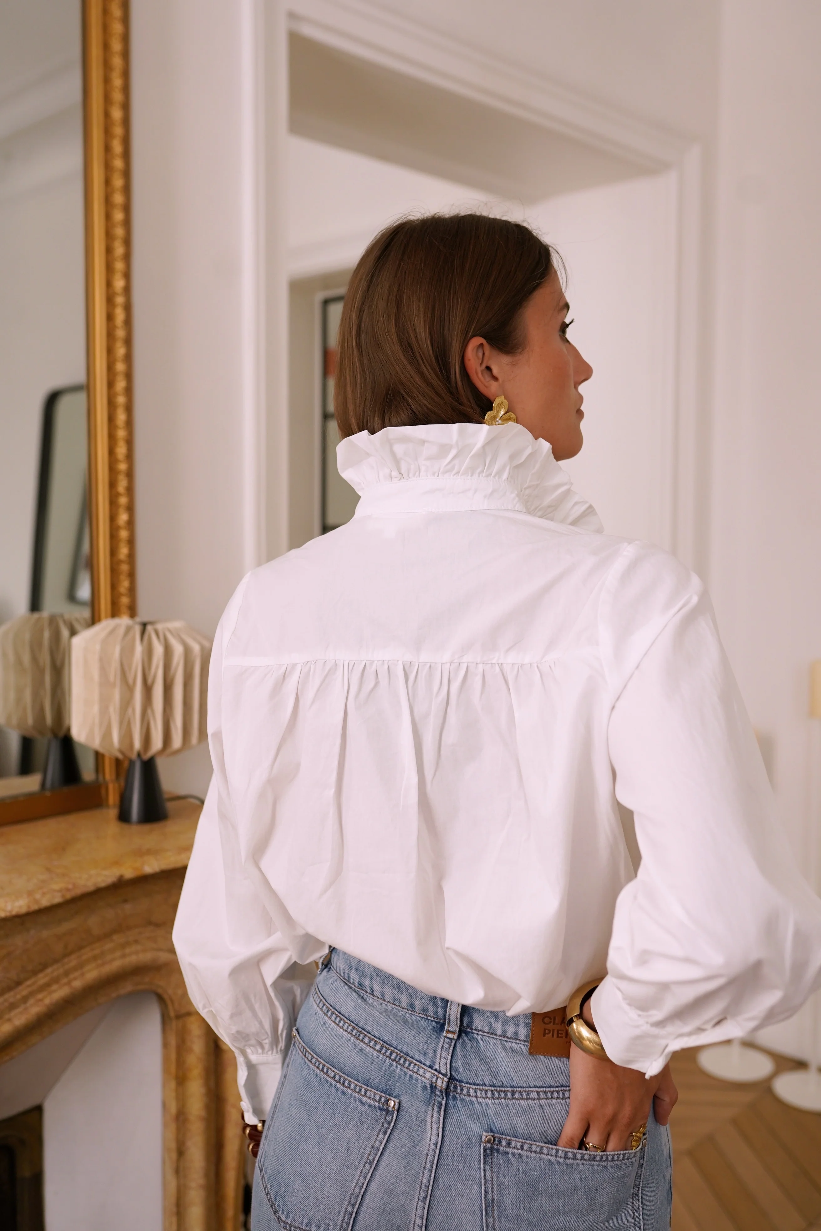 Perfect Ruffle Blouse - White - Image 3