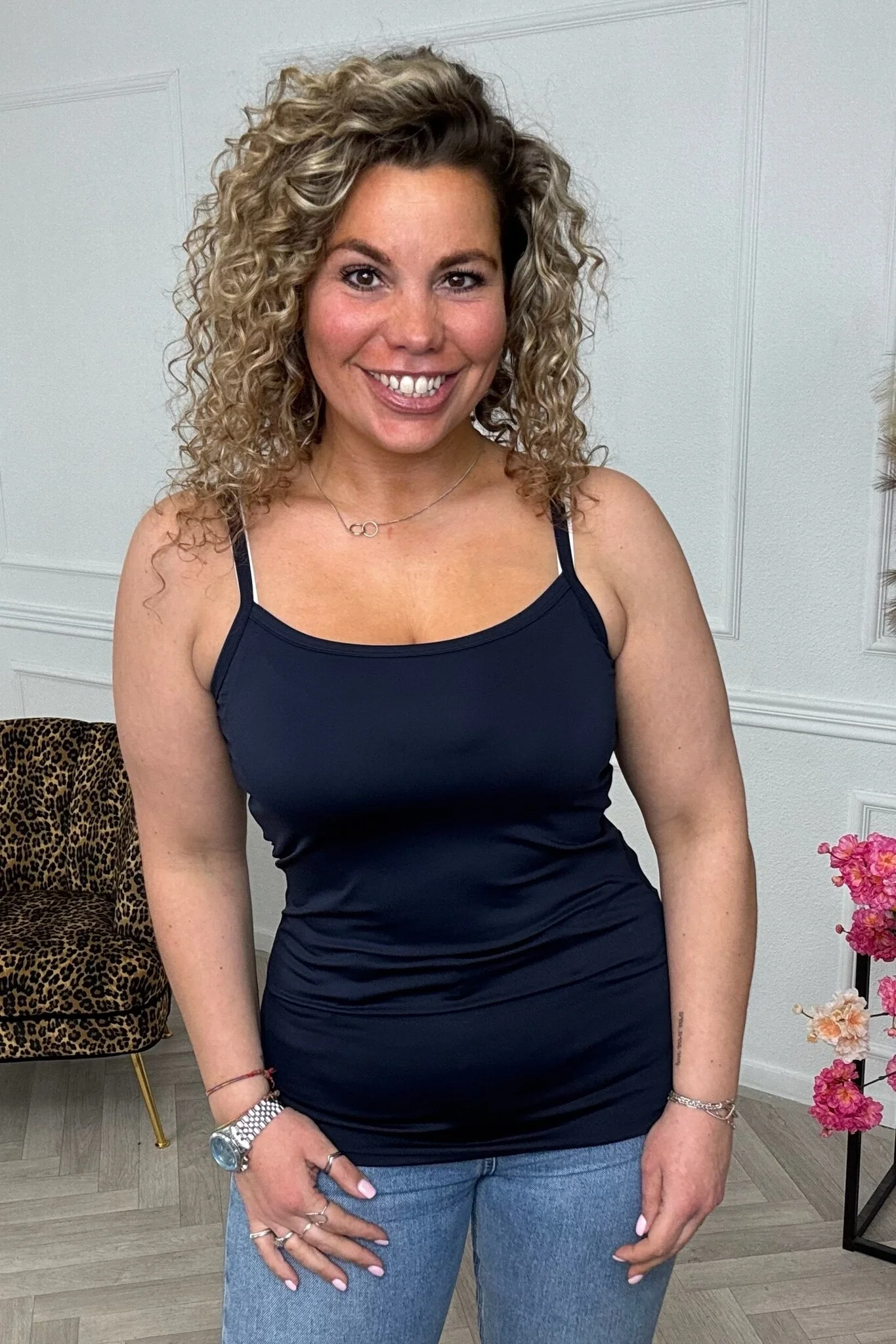 Perfect Shaping Top - Navy - Image 2