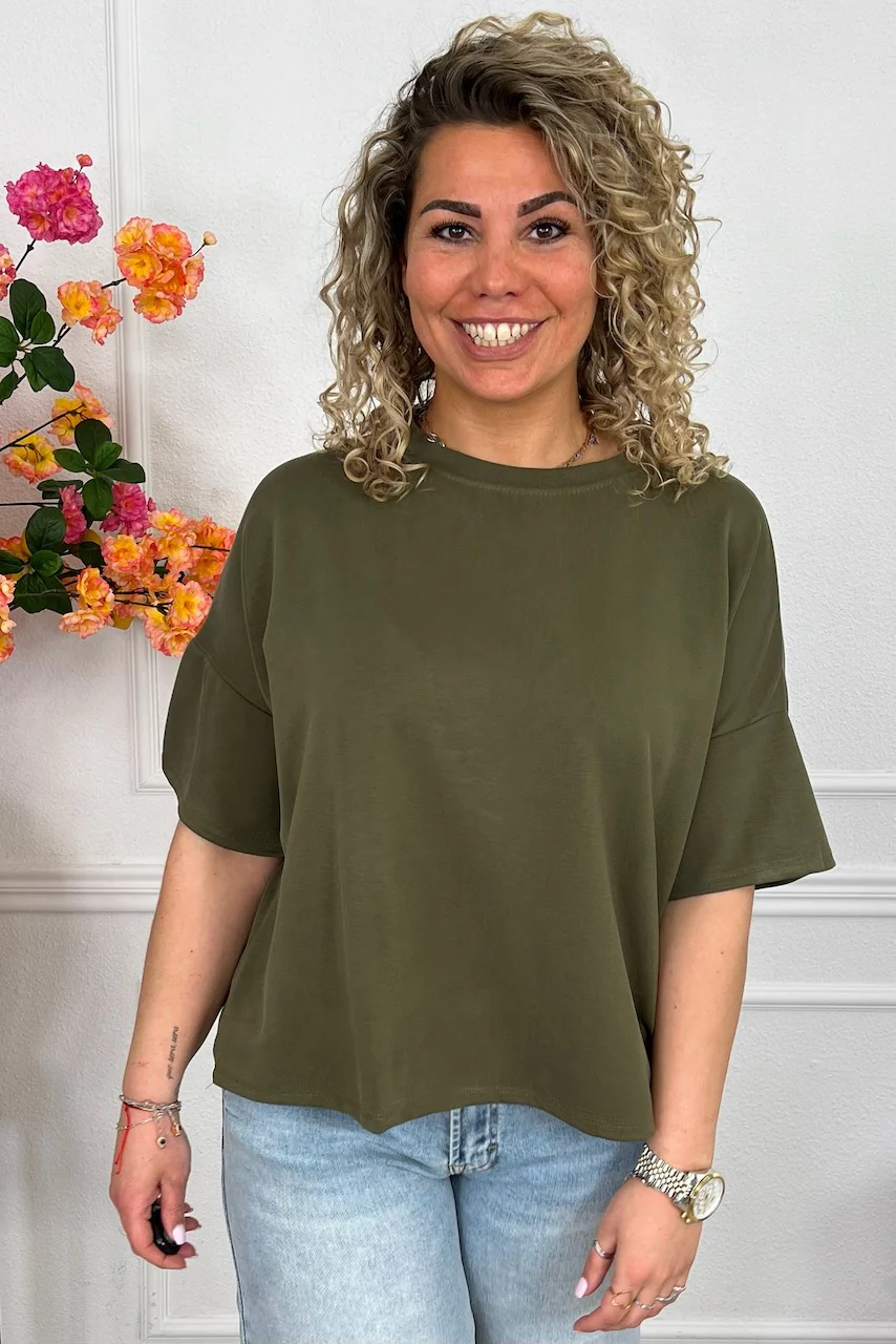 Perfect Short Sleeve Summer Shirt - Armygreen