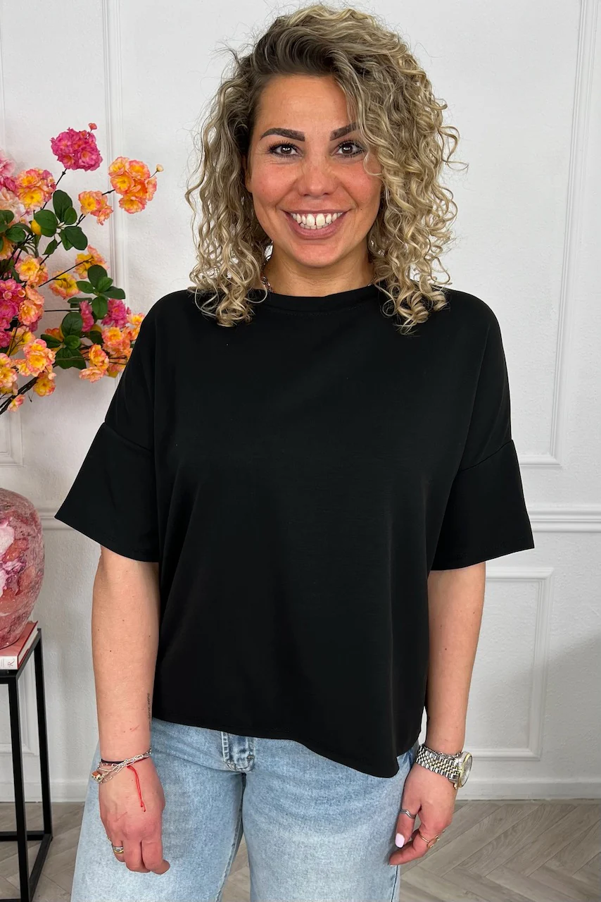 Perfect Short Sleeve Summer Shirt - Black - Image 3