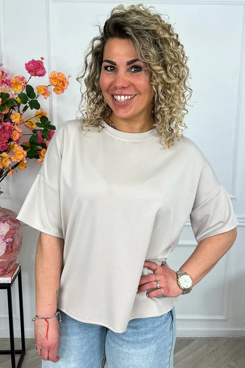 Perfect Short Sleeve Summer Shirt - Creme