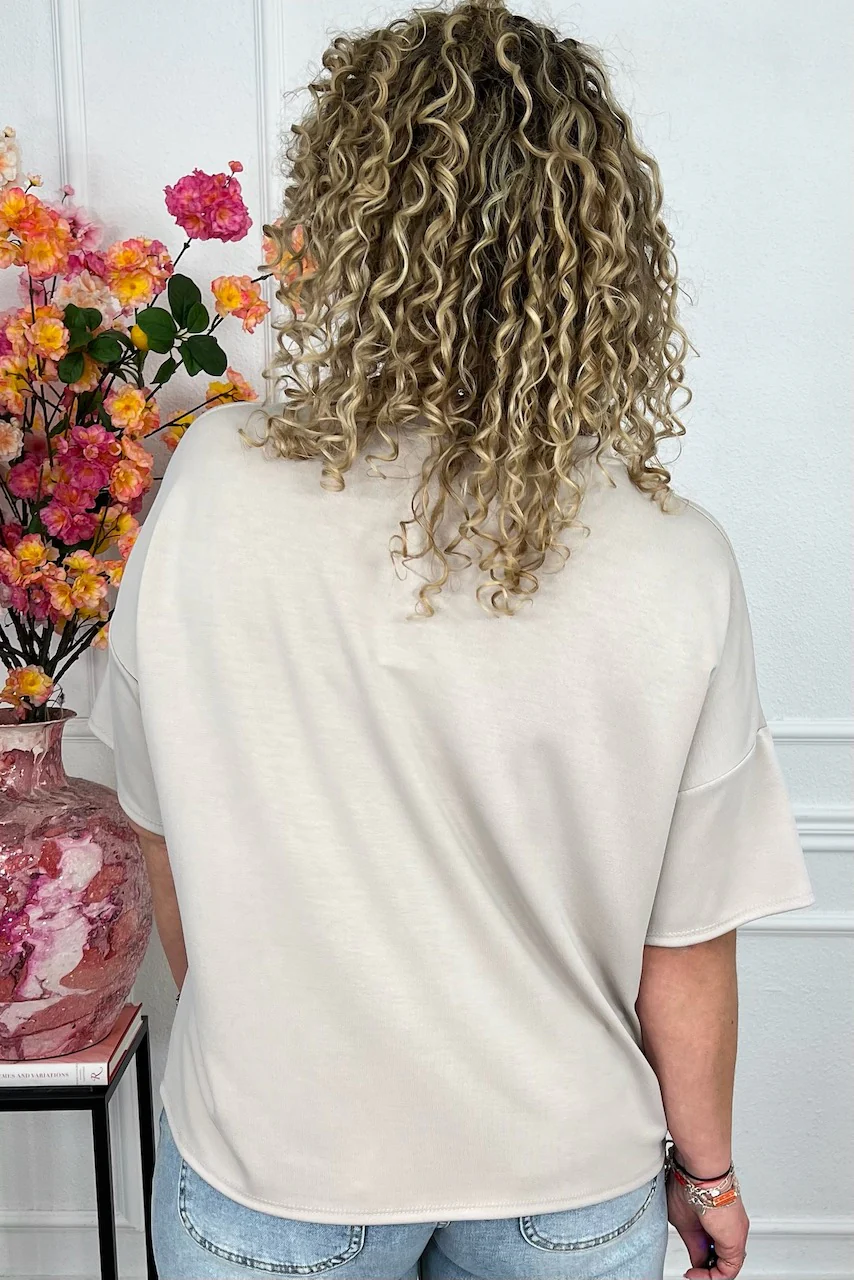 Perfect Short Sleeve Summer Shirt - Creme - Image 3