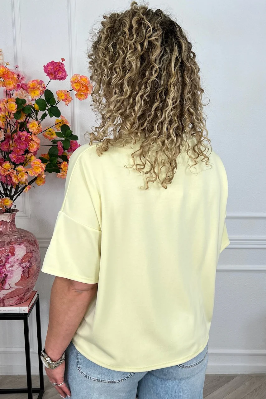 Perfect Short Sleeve Summer Shirt - Yellow - Image 2
