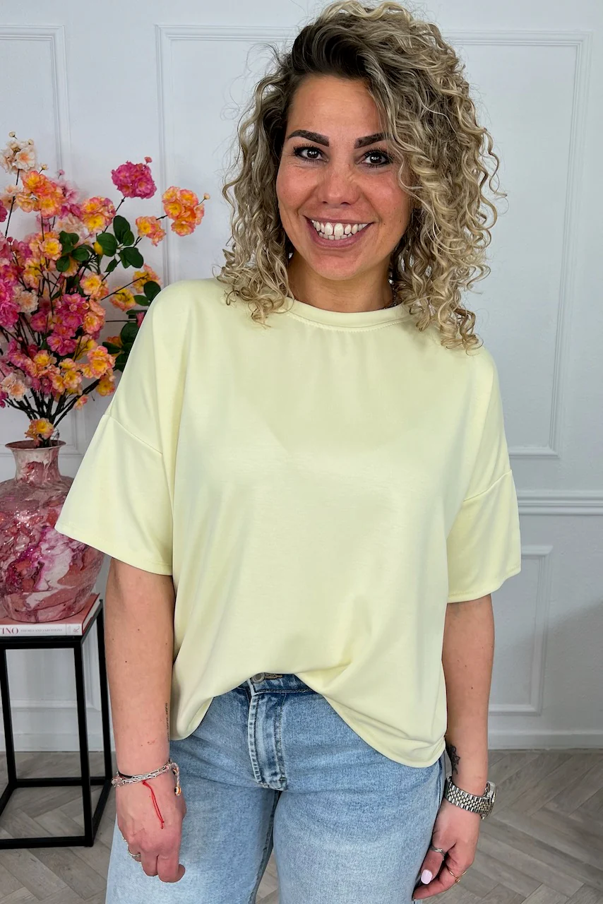 Perfect Short Sleeve Summer Shirt - Yellow - Image 3