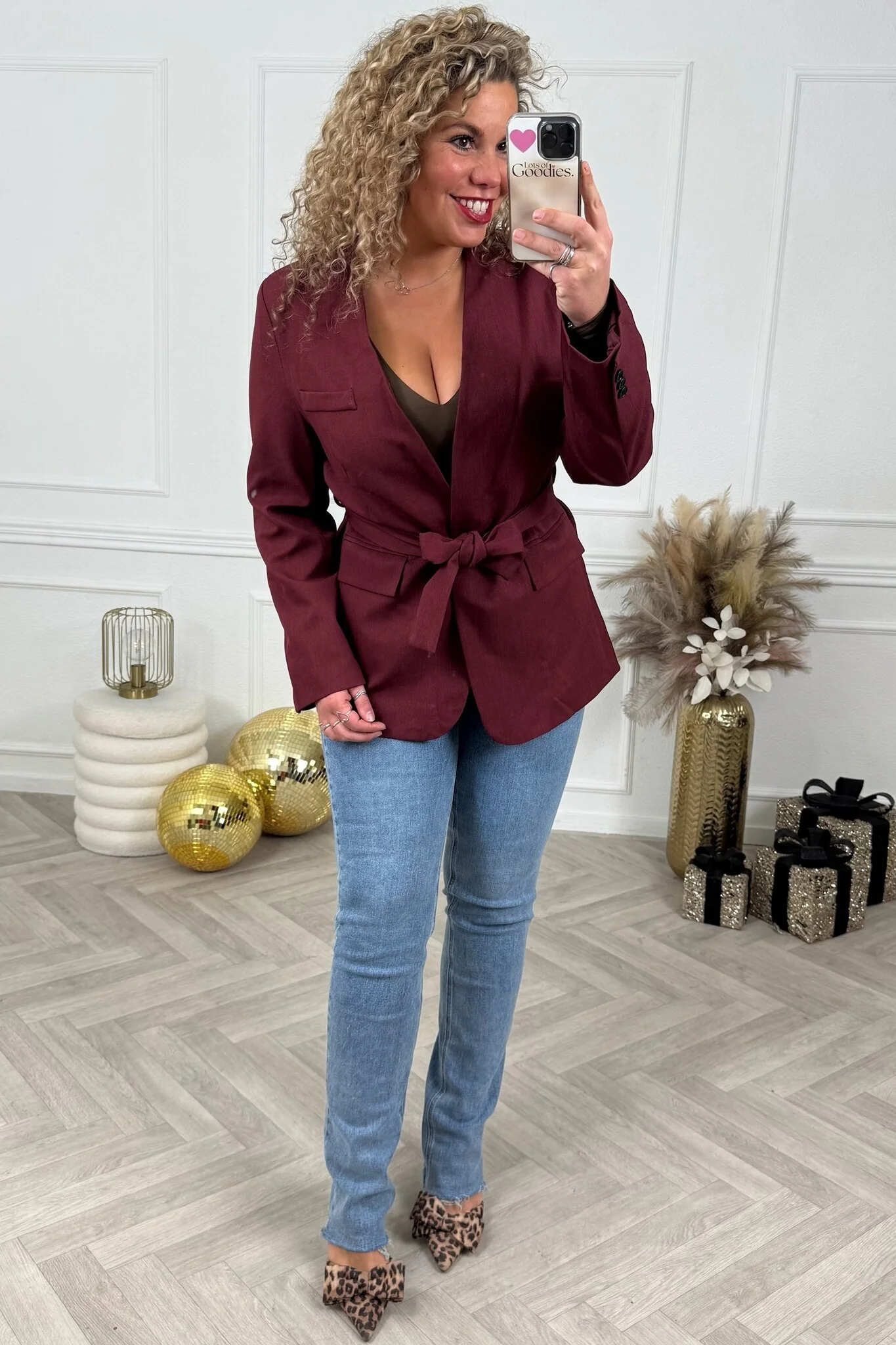 Perfect Strik Blazer - Burgundy - Image 2