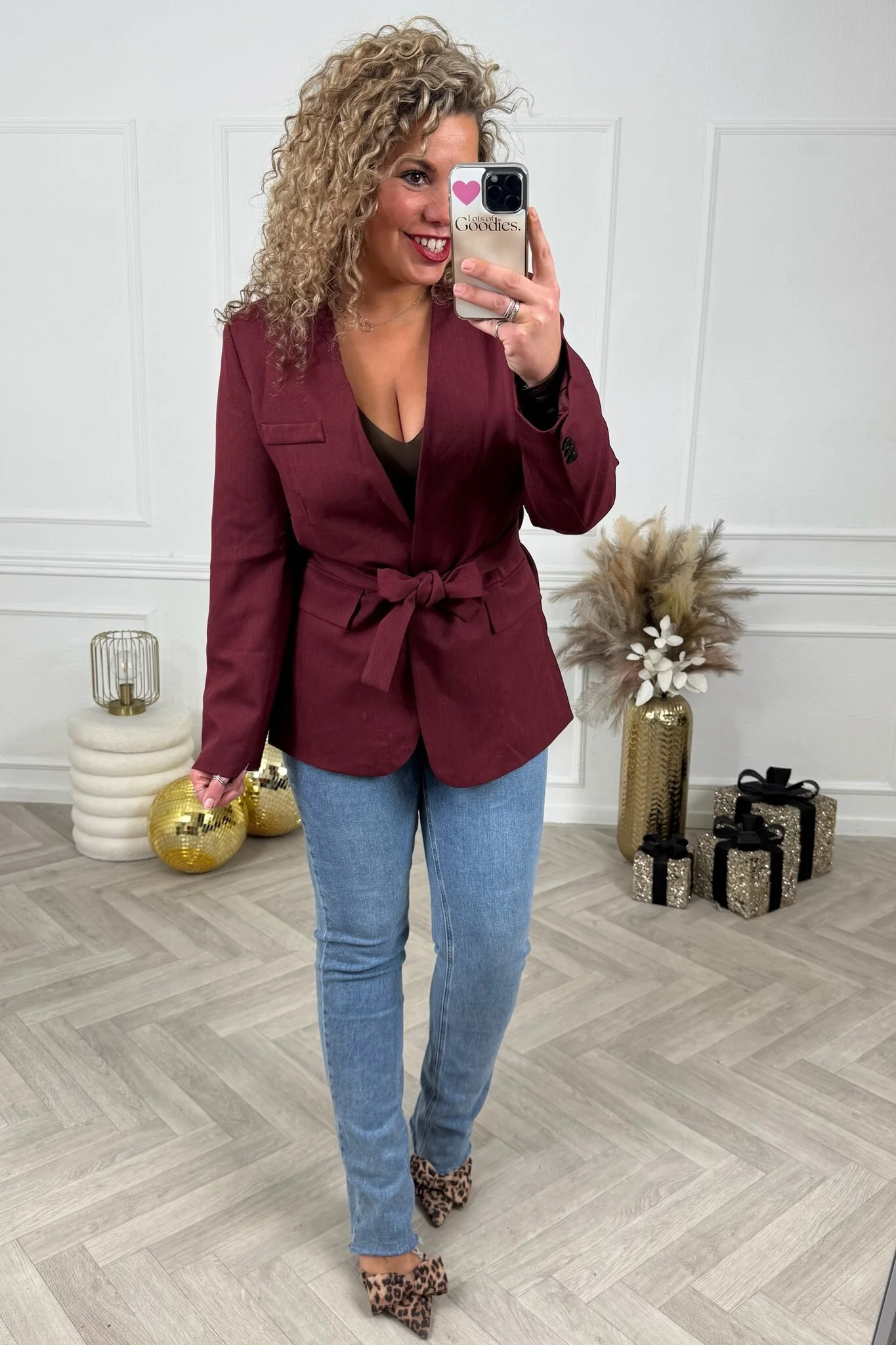Perfect Strik Blazer - Burgundy - Image 3