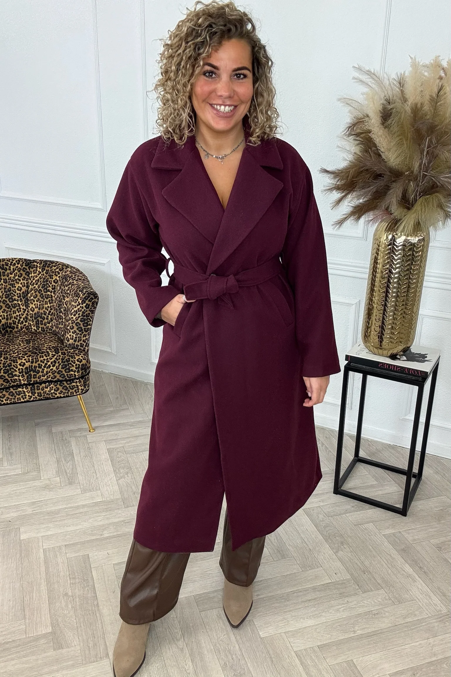 Perfect Strik Coat - Bordeaux