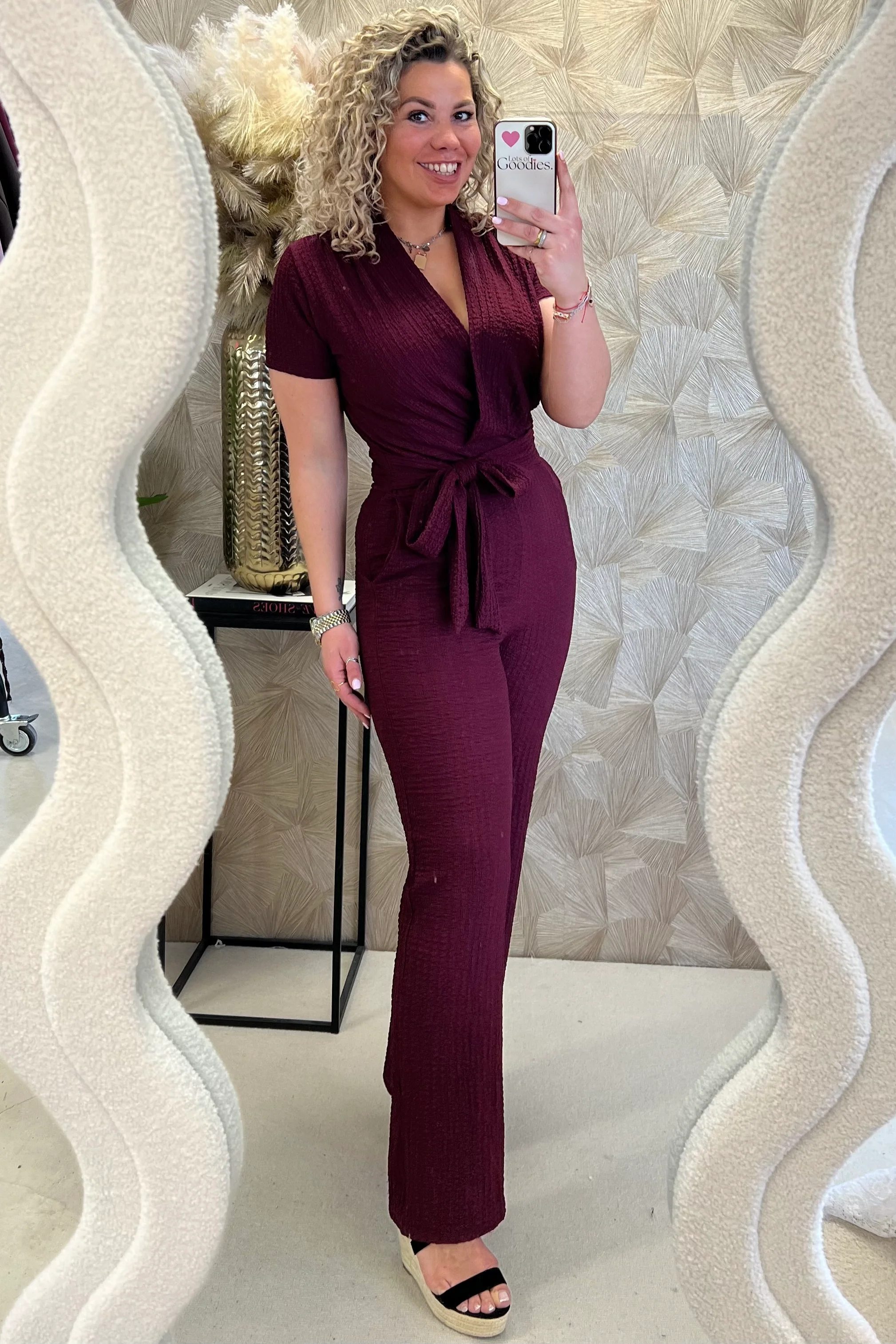Perfect Strik Jumpsuit - Bordeaux